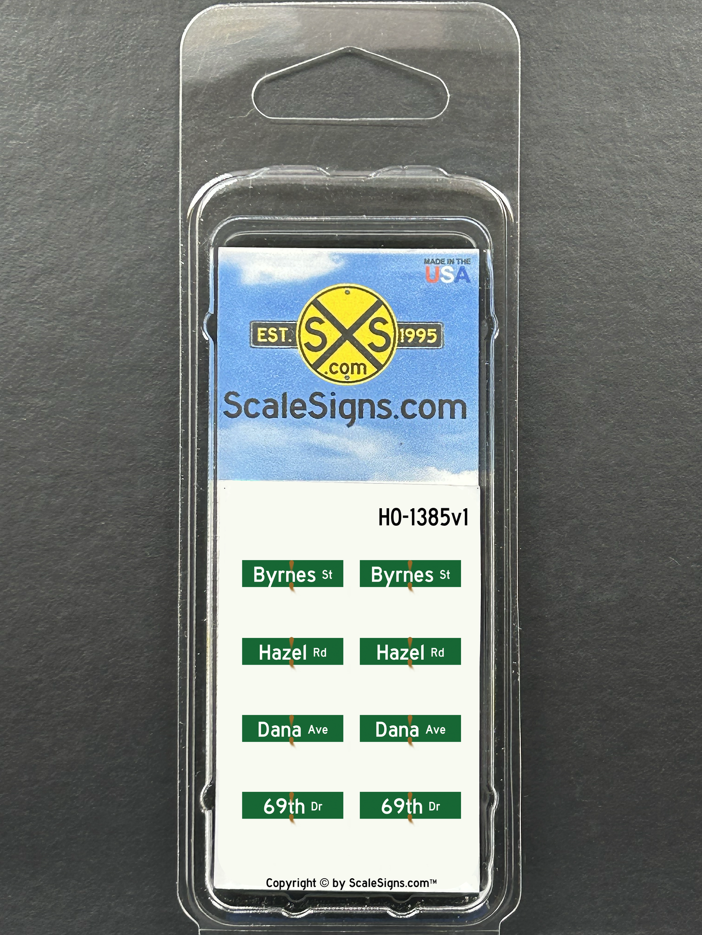 HO - 3D Street Names