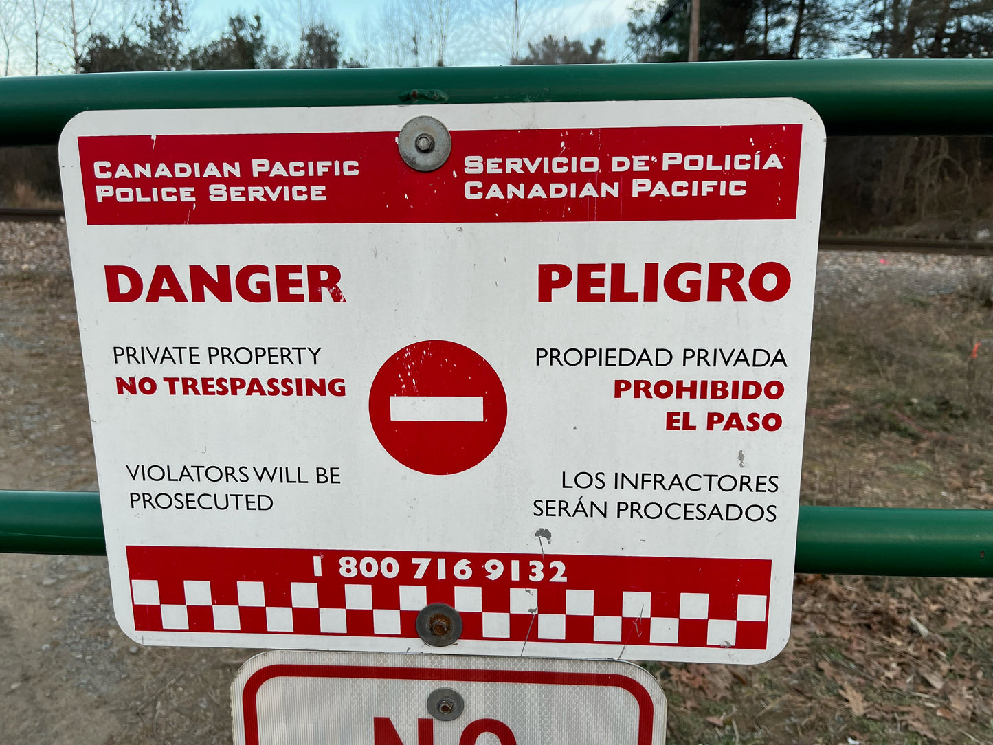 🟢 No Trespassing for CP Rail