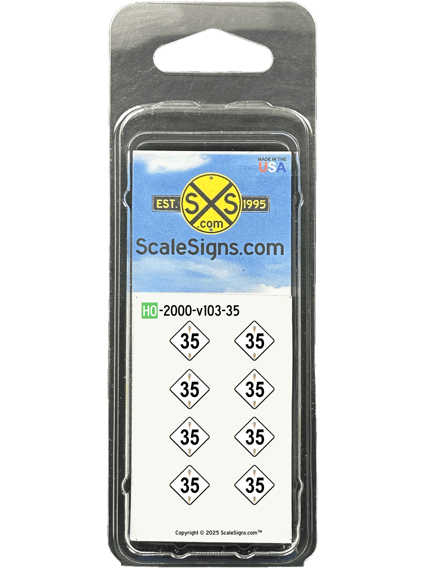 š¢ Railroad Speed Limit 35 White