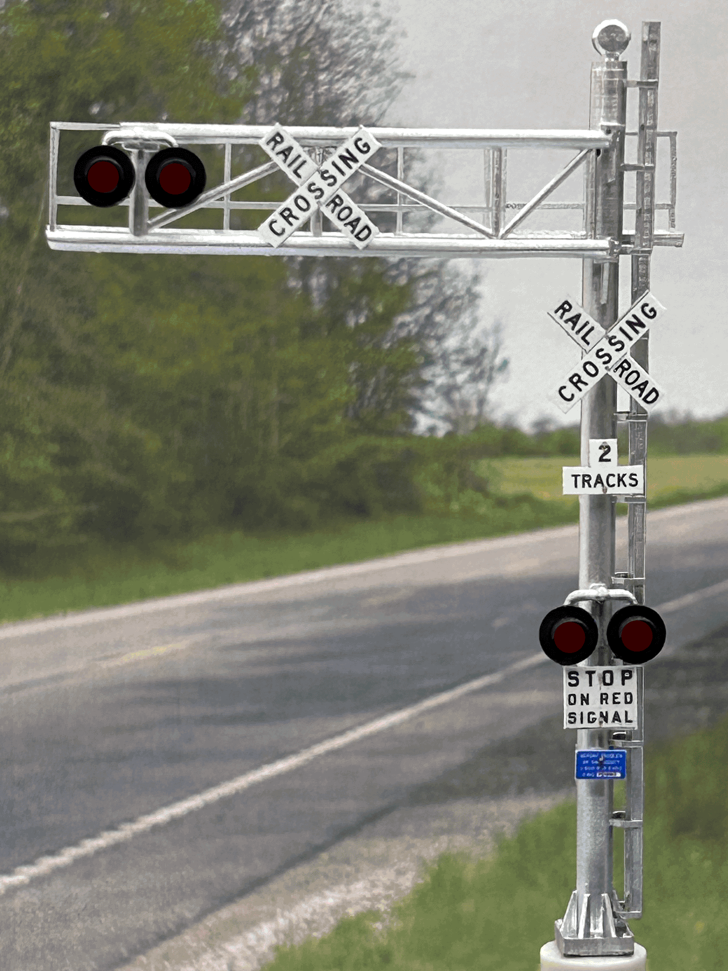 🟢  RR Crossing Cantilever - 2 Tracks / USA