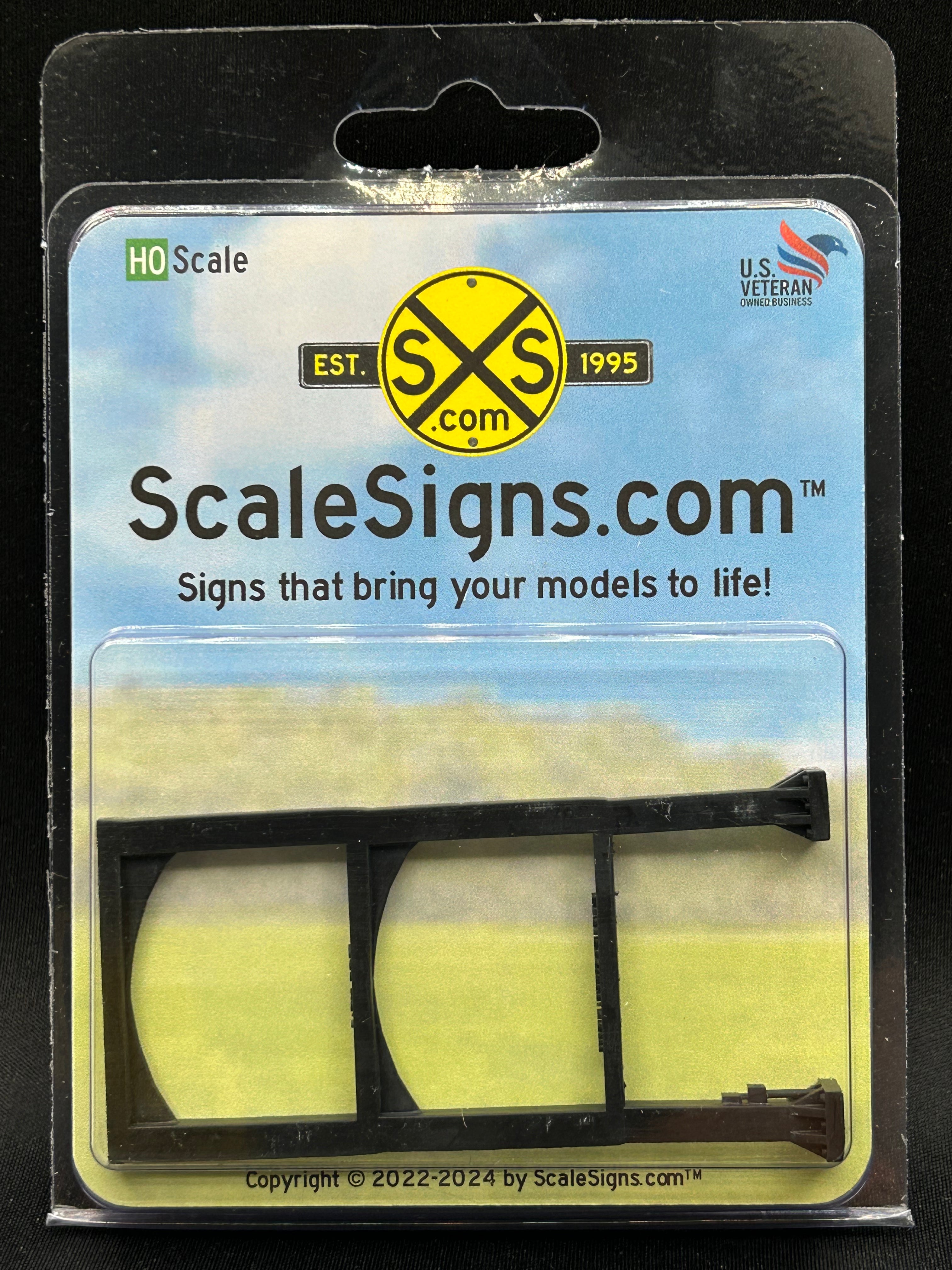 Scale Detailed Model Street and Railroad Signs in 1:87 HO β ScaleSigns.com