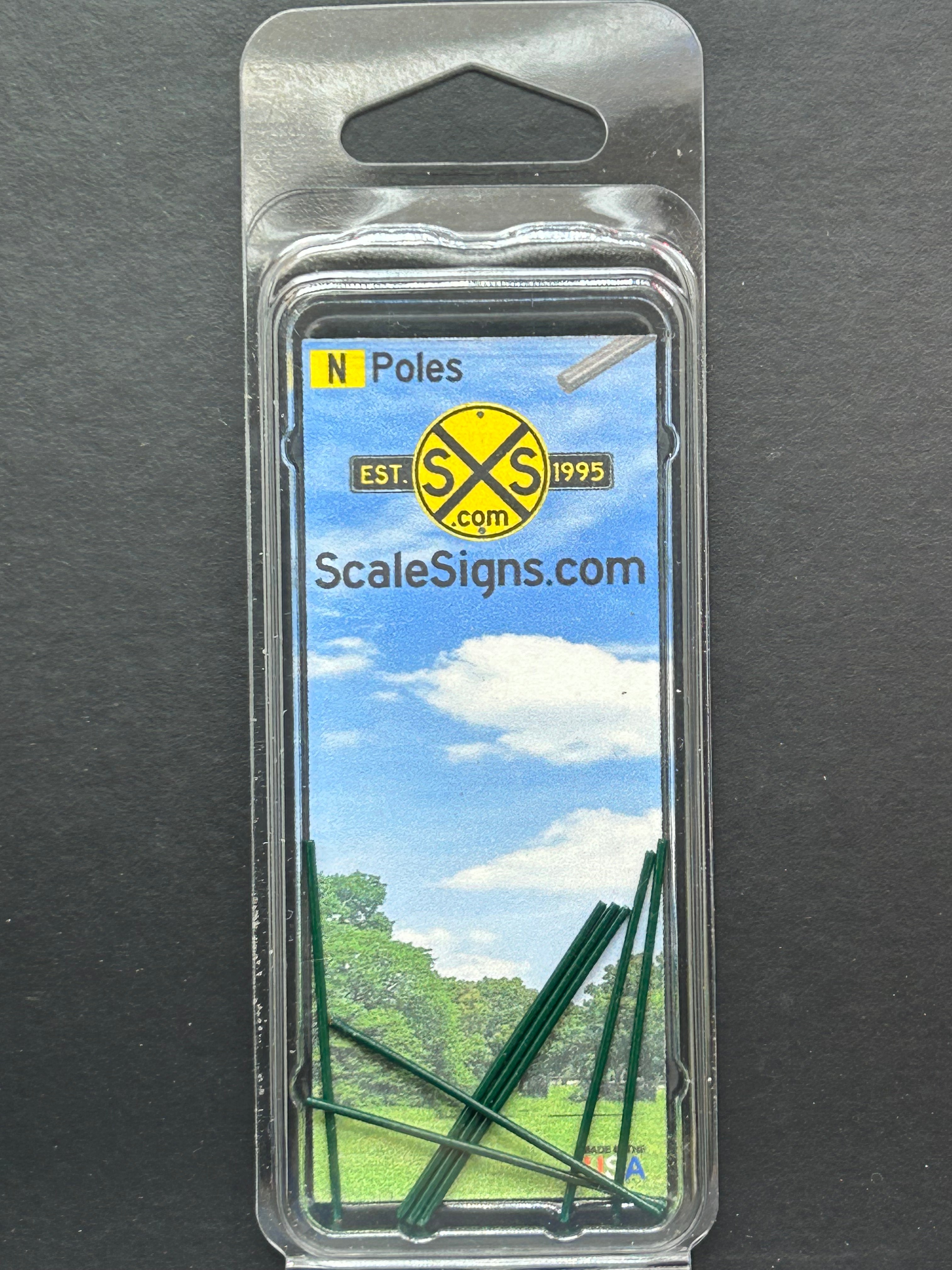 Scale Detailed Model Street and Railroad Signs in 1:160 N Scale ...