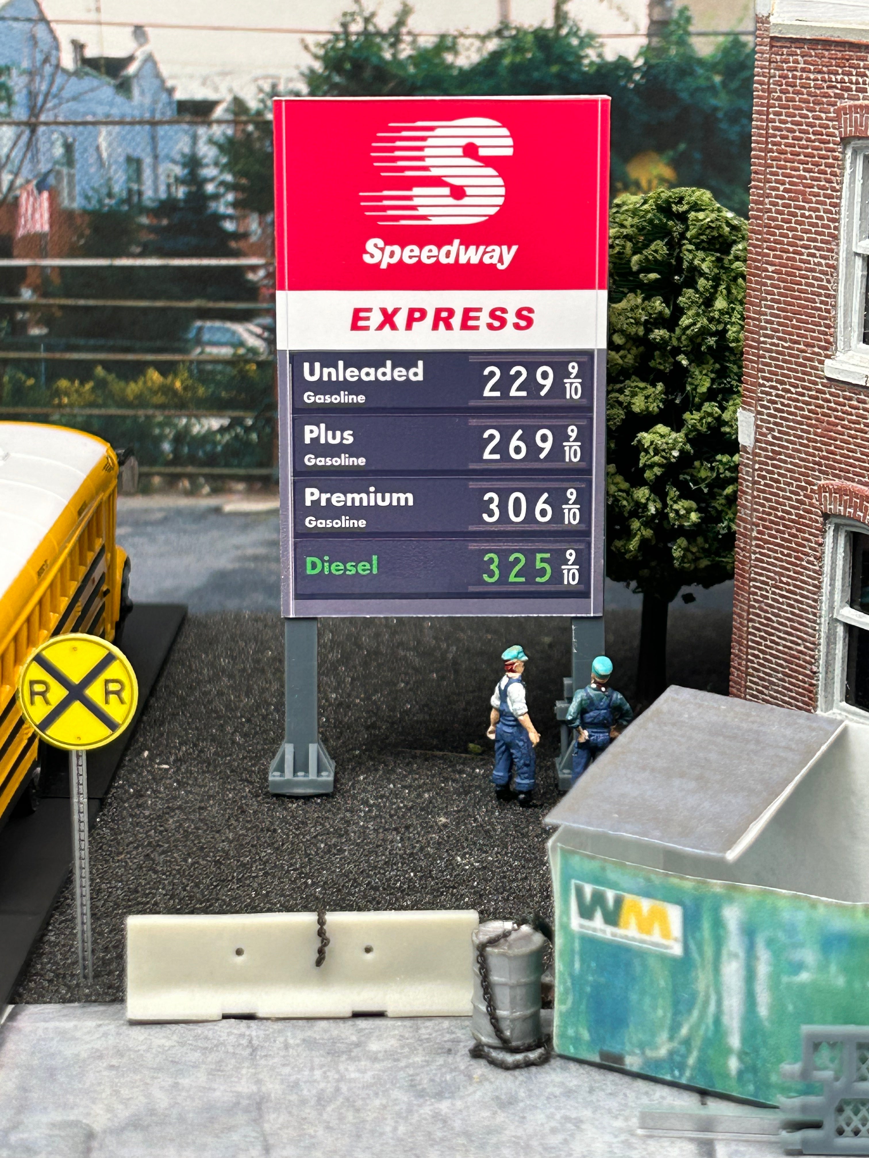 🟢 Speedway – ScaleSigns.com