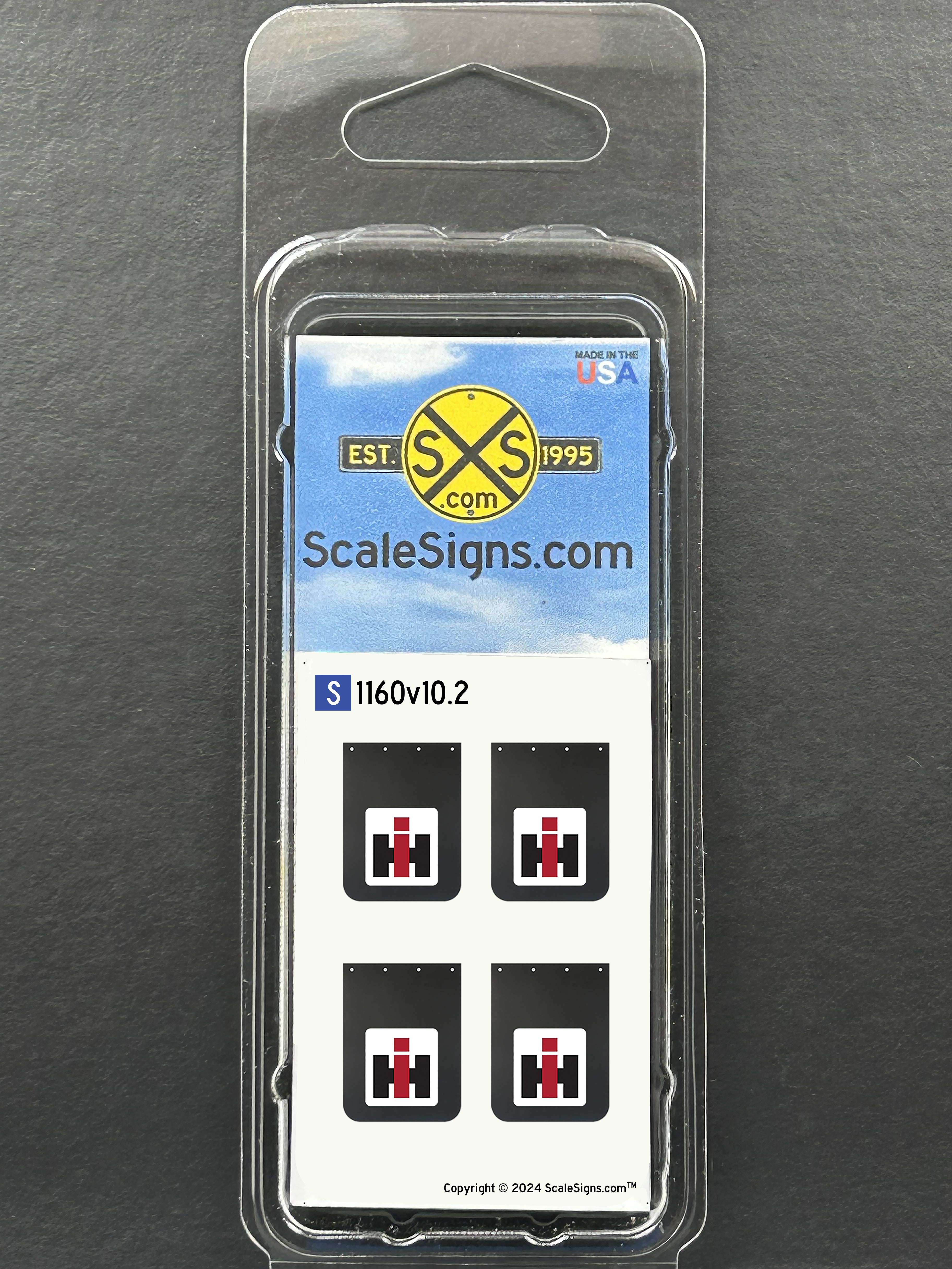 Detailed Model Street and Railroad Signs in 1:64 S Scale – ScaleSigns.com