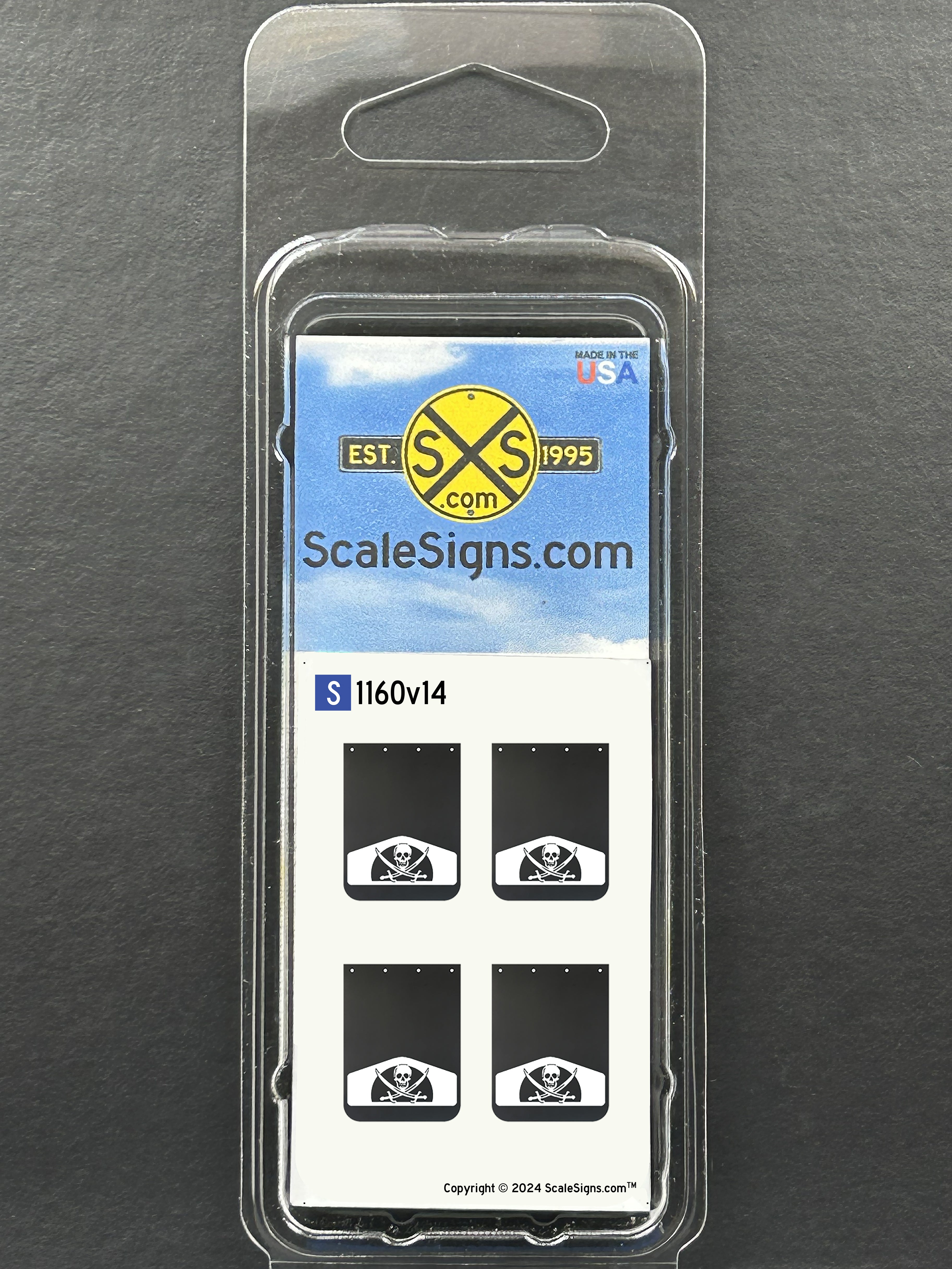 Detailed Model Street and Railroad Signs in 1:64 S Scale – ScaleSigns.com