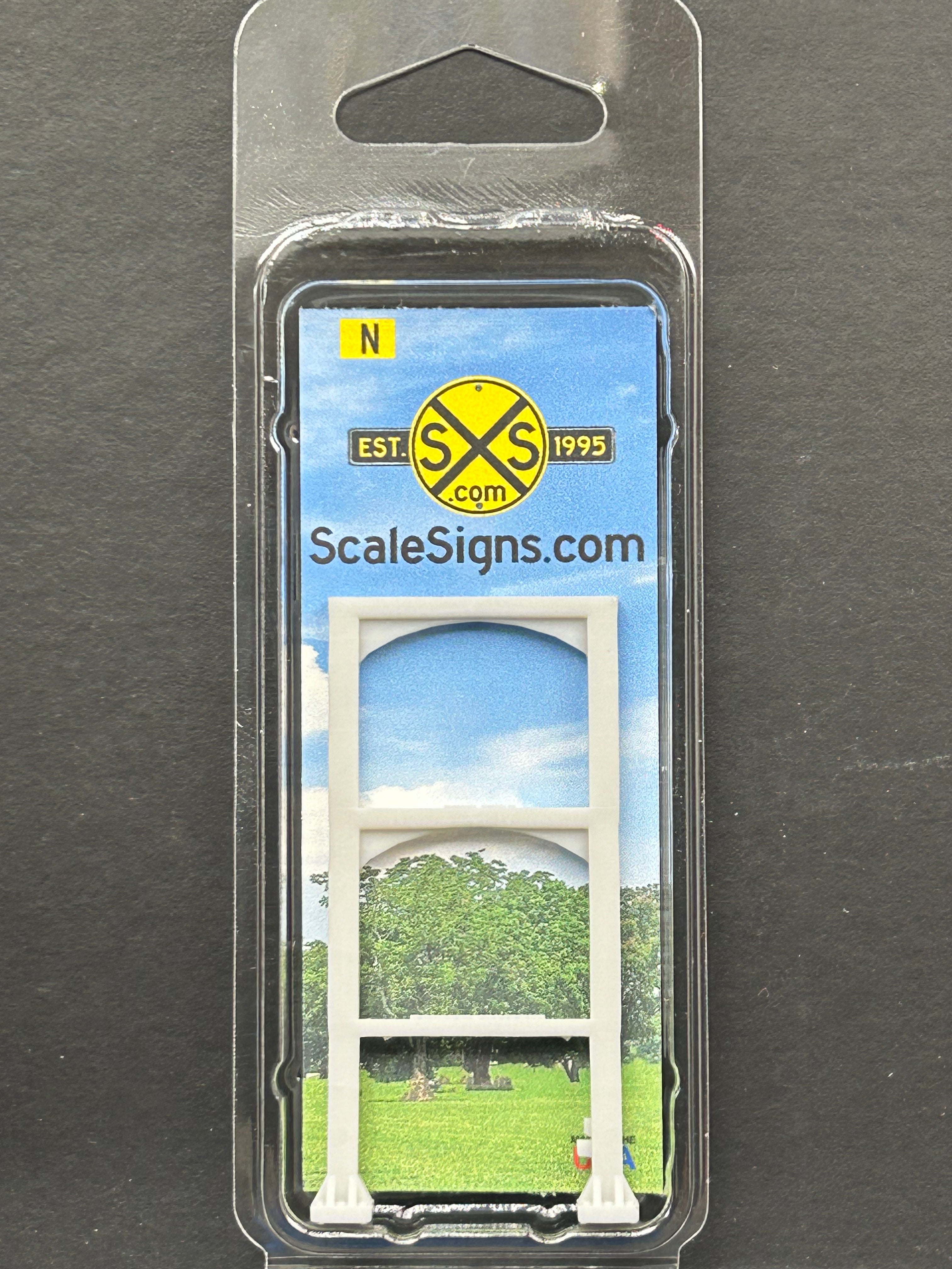 Scale Detailed Model Street and Railroad Signs in 1:160 N Scale ...