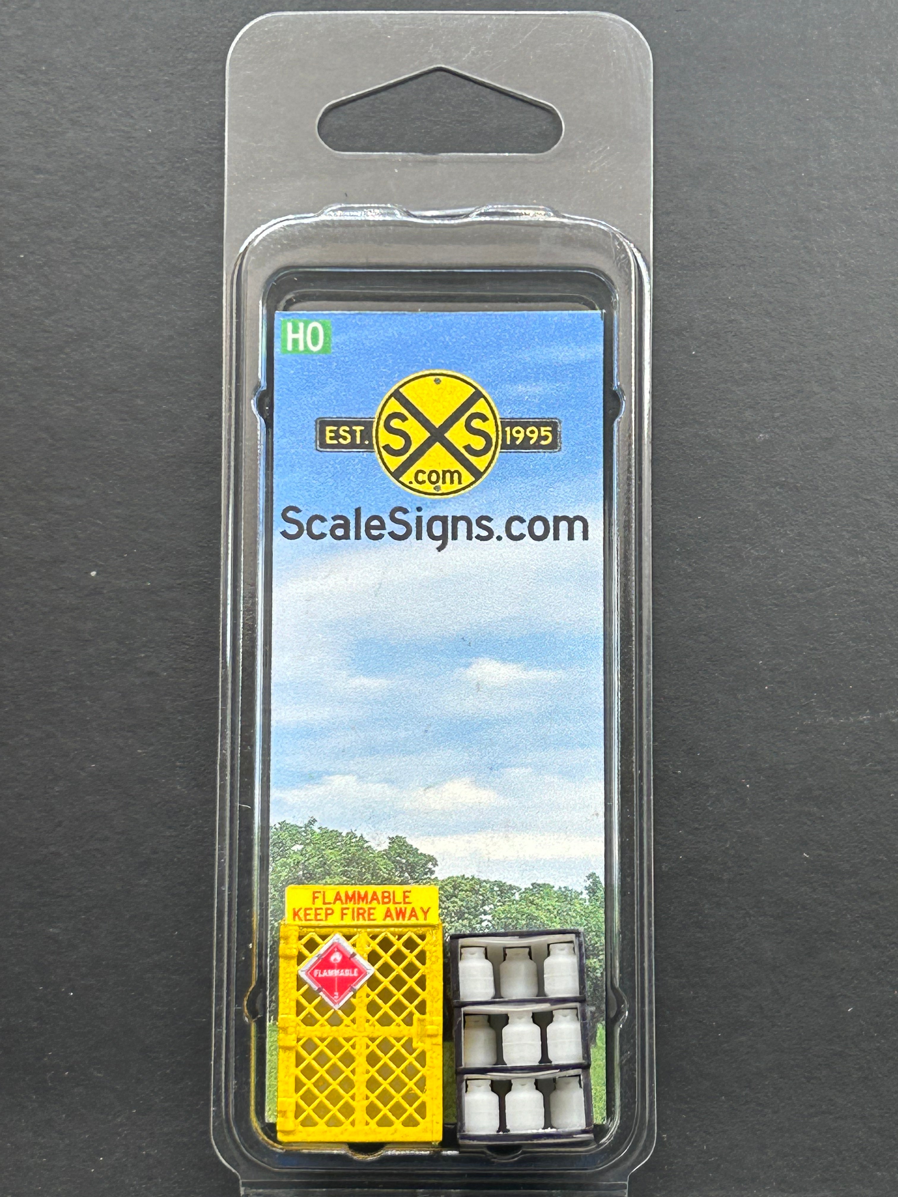 Scale Detailed Model Street and Railroad Signs in 1:87 HO – ScaleSigns.com