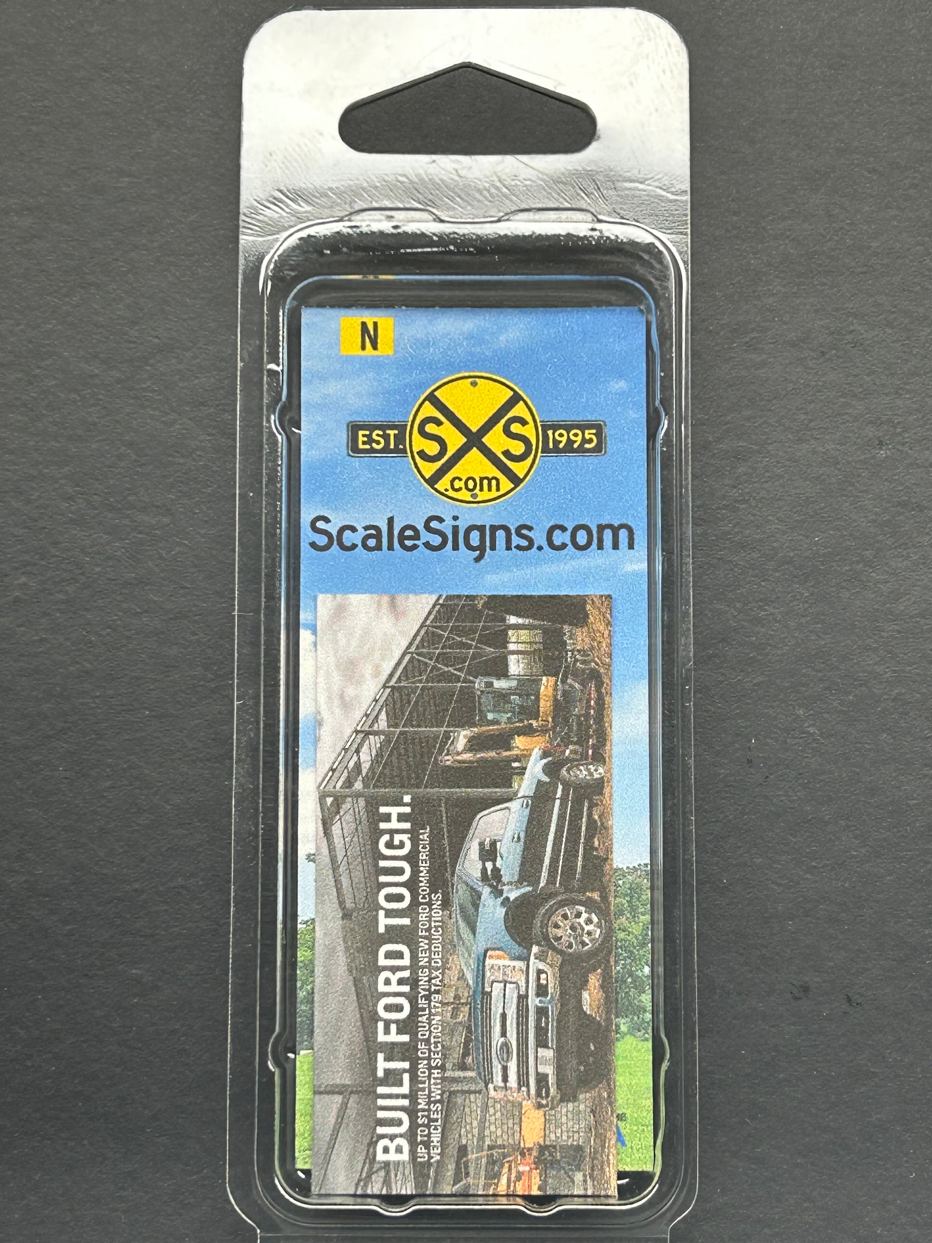 Scale Rider Sign Scale Detailed Model Street and Railroad Signs in 1:87 HO Scale ...