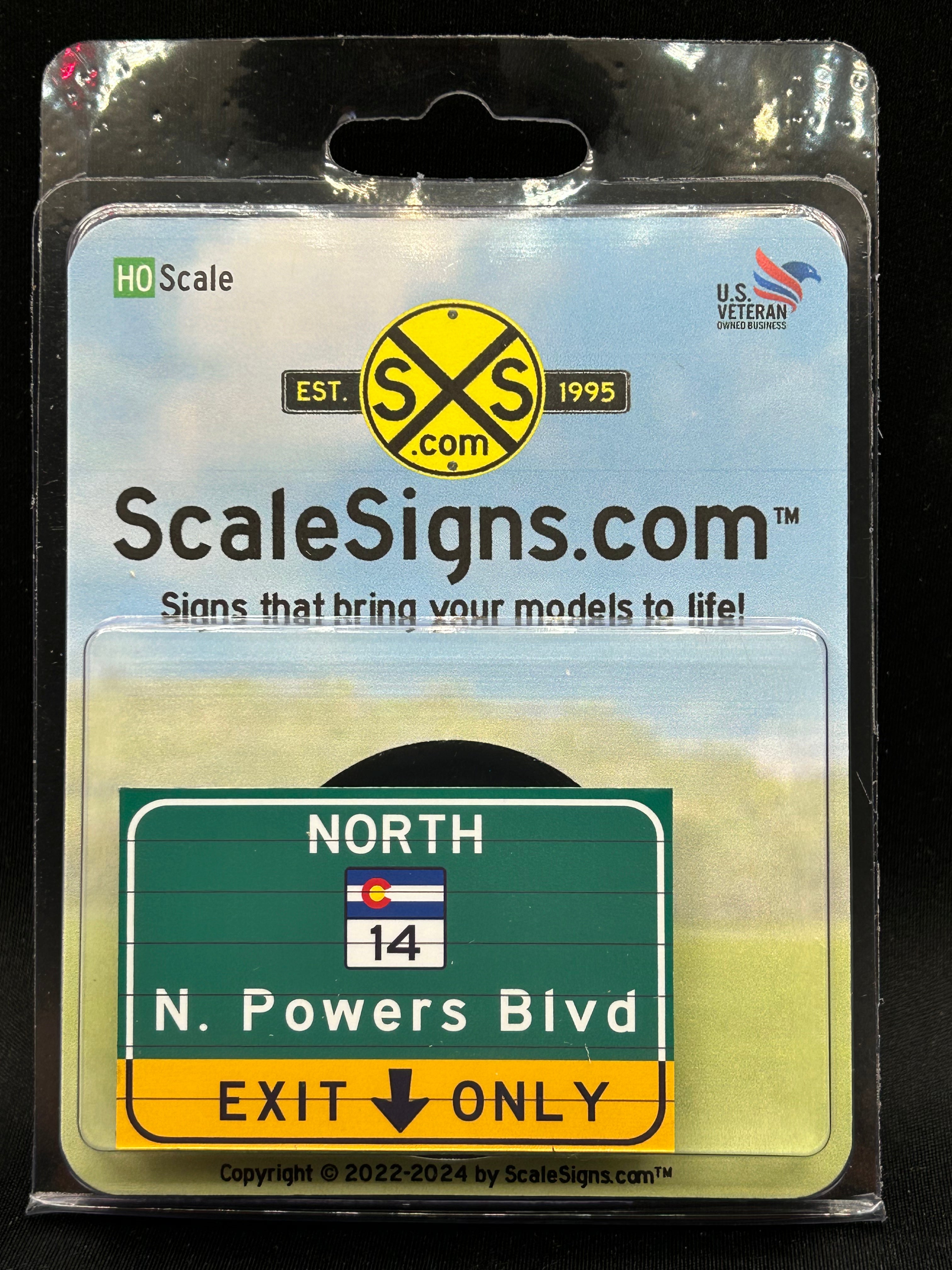 HO-1765 1:87 HO Scale Highway Signs – ScaleSigns.com