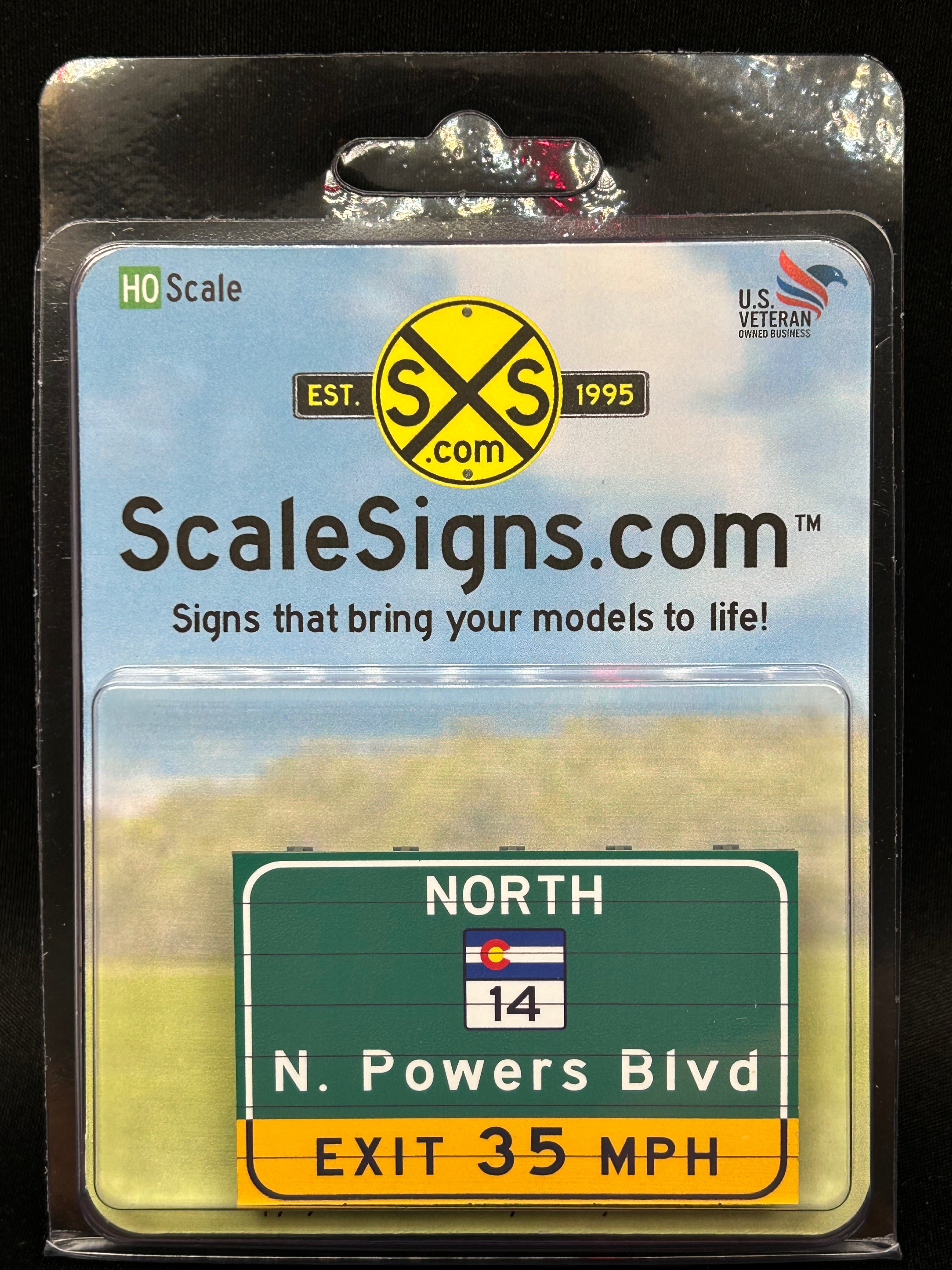 HO-1765 1:87 HO Scale Highway Signs – ScaleSigns.com