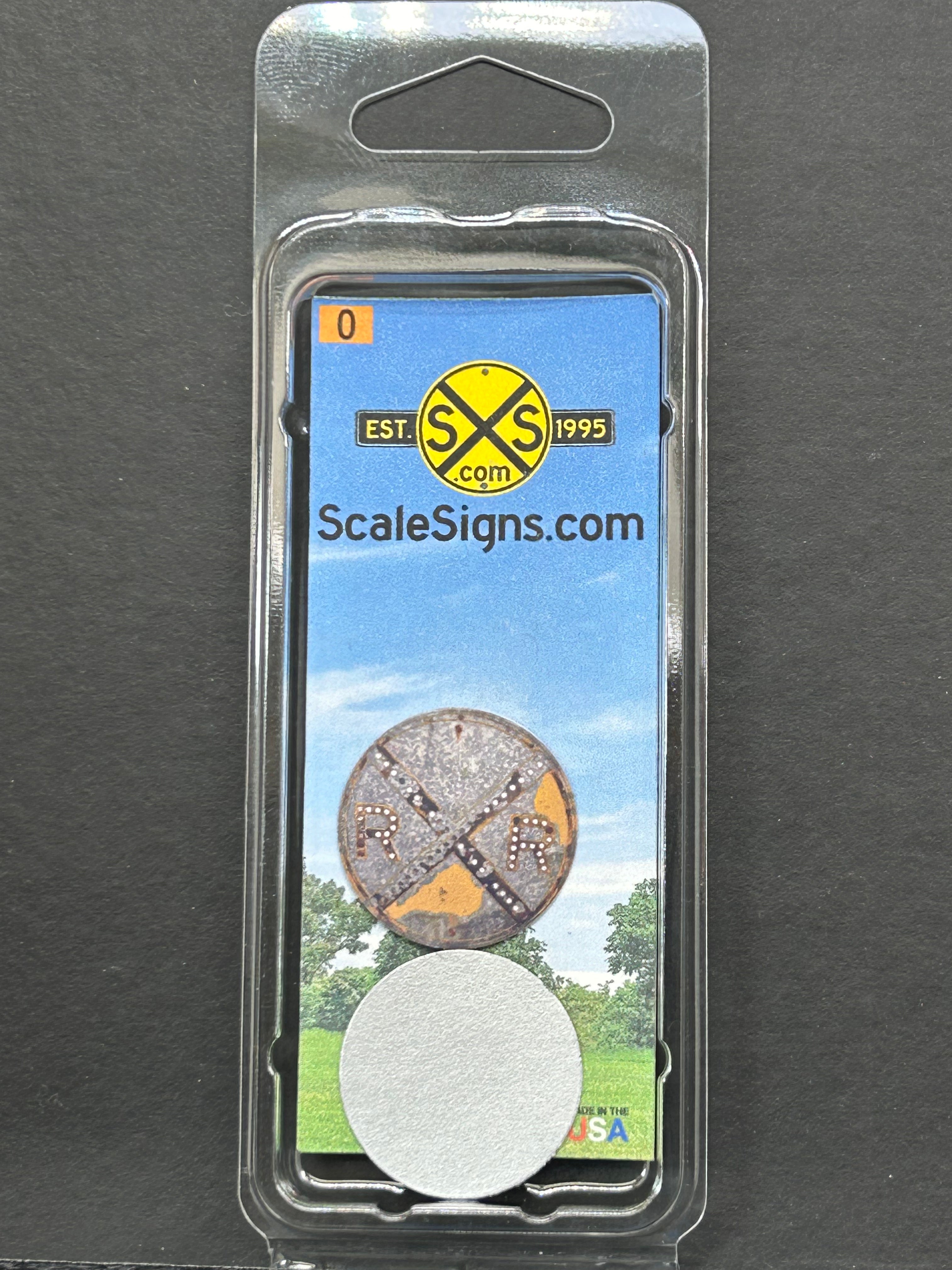 Scale Detailed Model Street and Railroad Signs in 1:48 O Scale ...