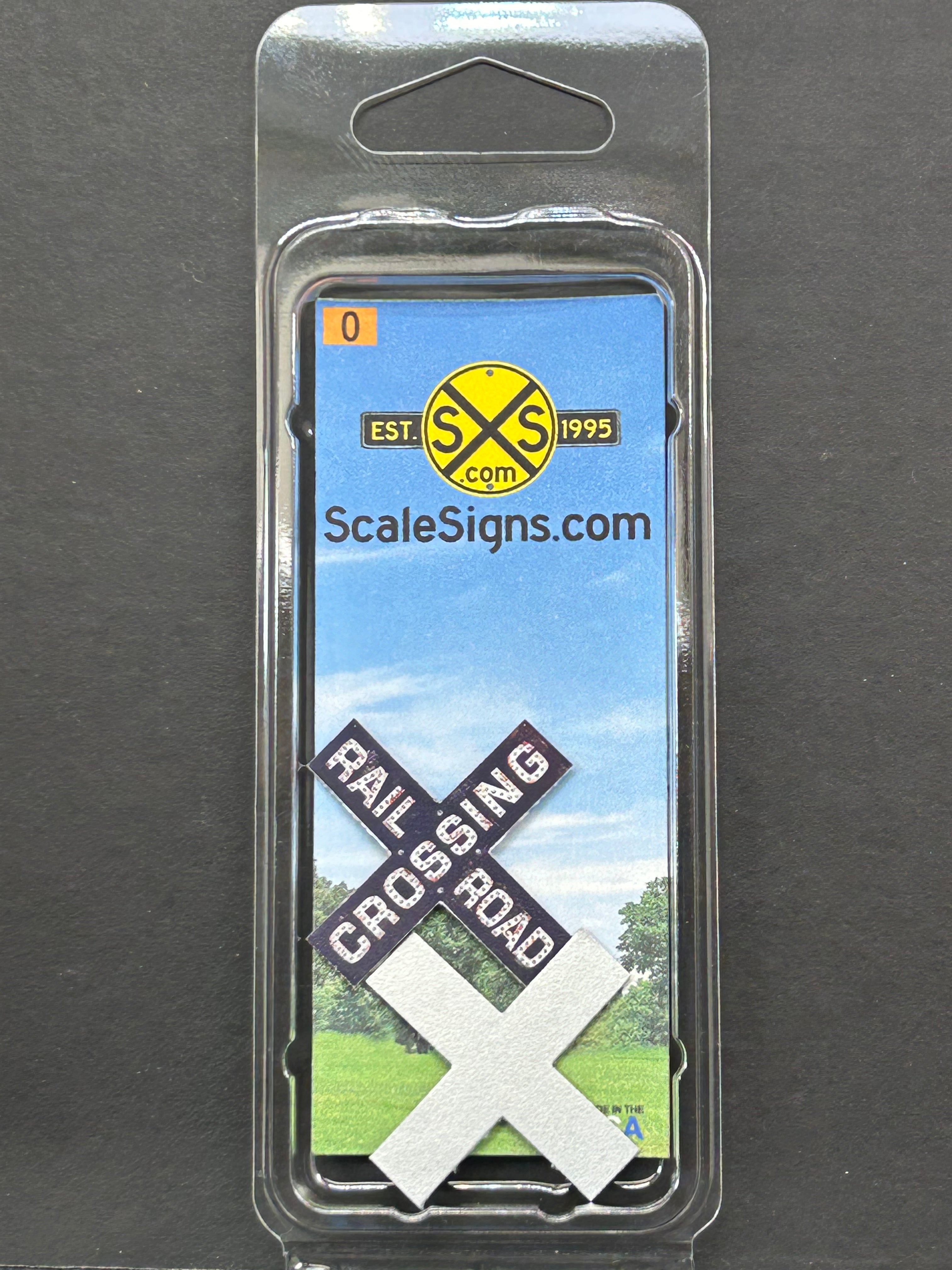 0 Scale Signs Scale Detailed Model Street and Railroad Signs in 1:48 O Scale ...