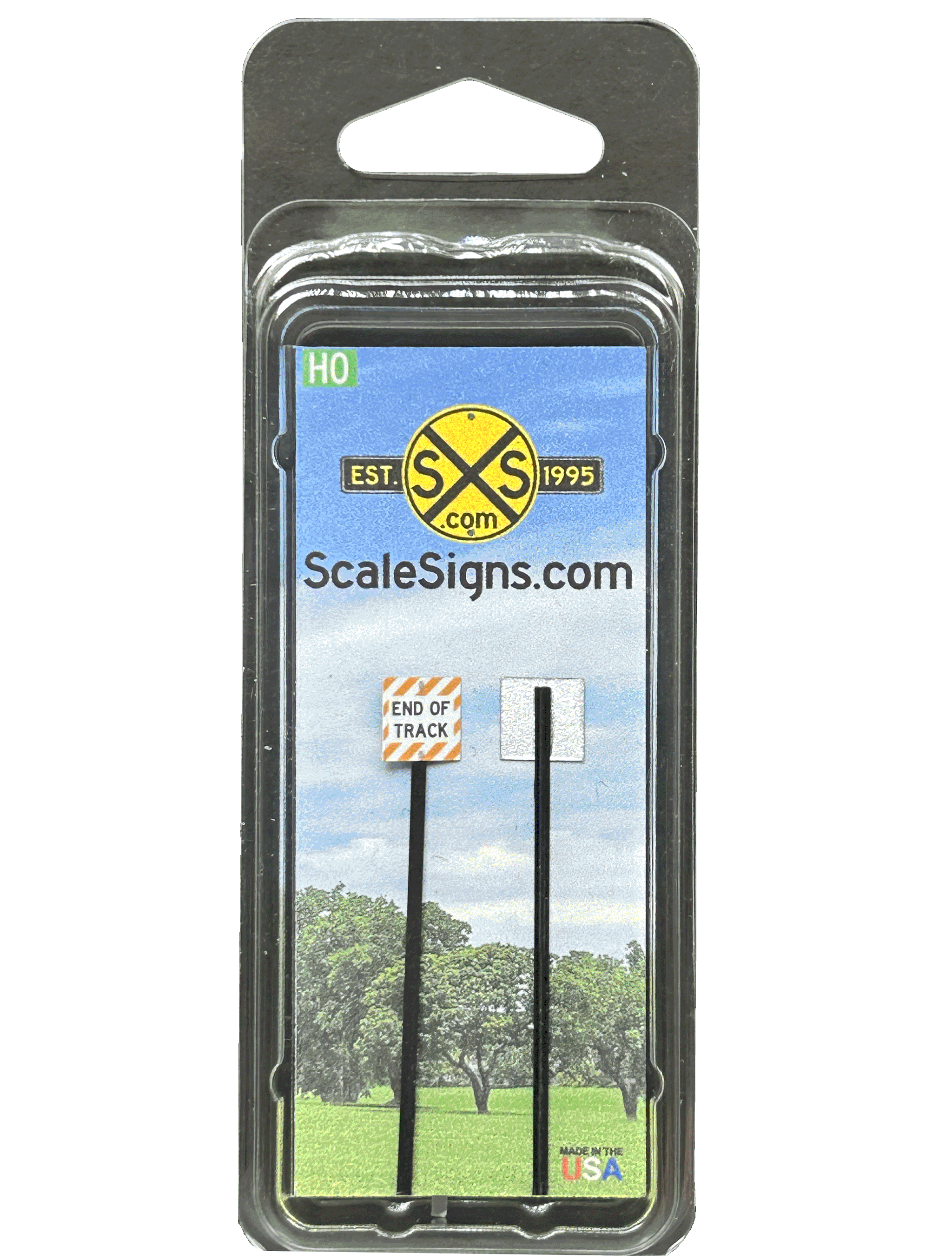 Scale Detailed Model Street and Railroad Signs in 1:87 HO – ScaleSigns.com