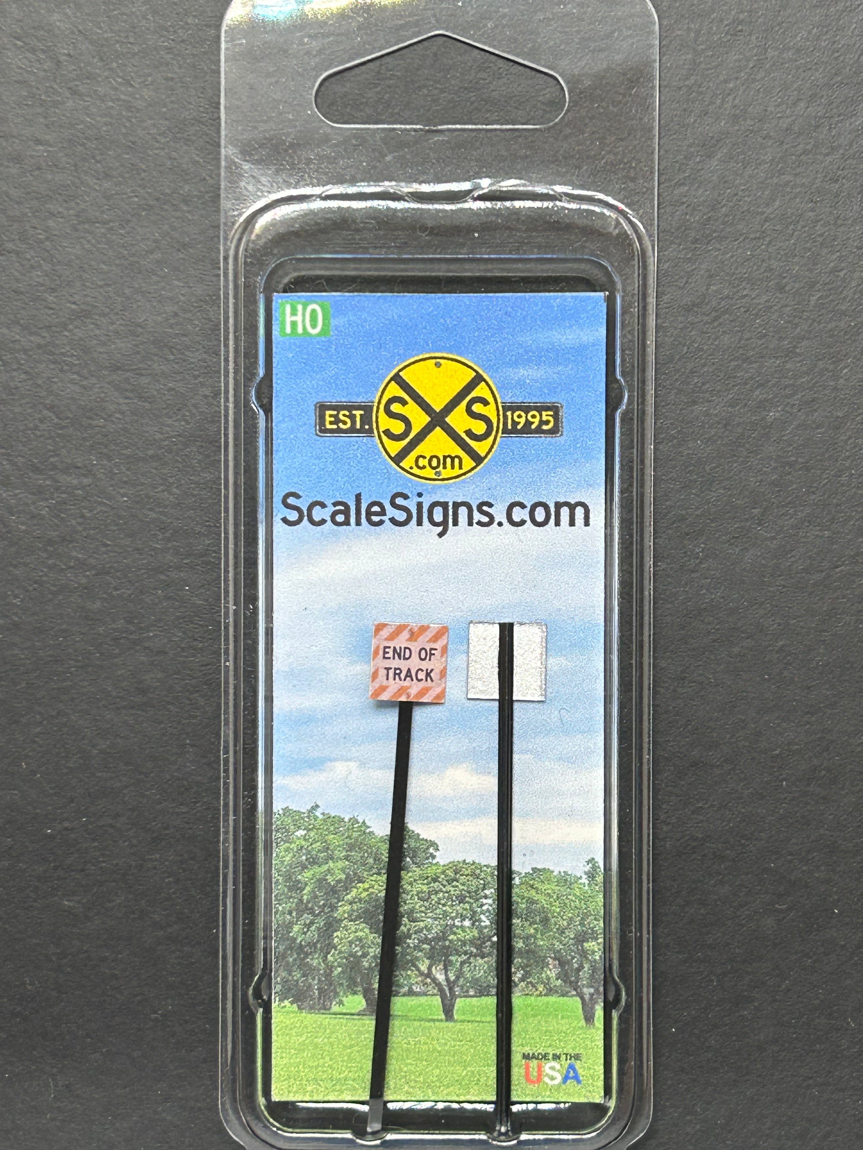 Model Rail Sign Scale Detailed Model Street and Railroad Signs in 1:87 HO – ScaleSigns.com