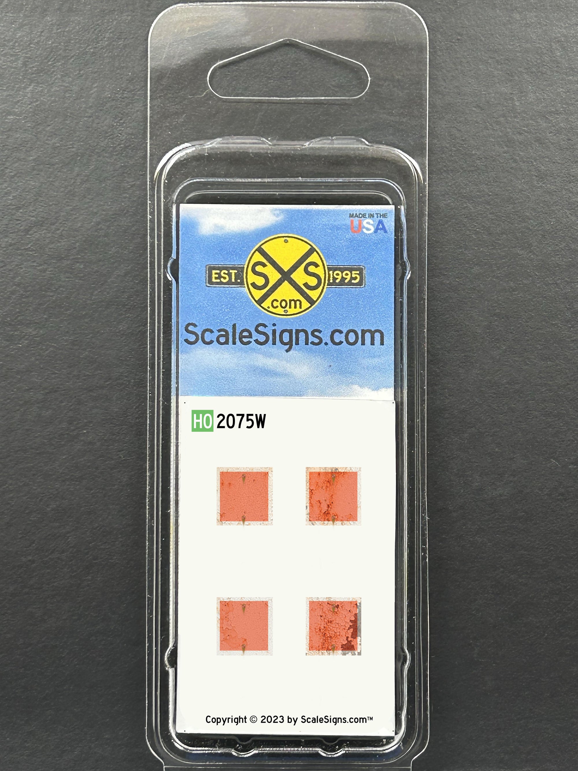 Conditional Stop - Weathered| ScaleSigns.com