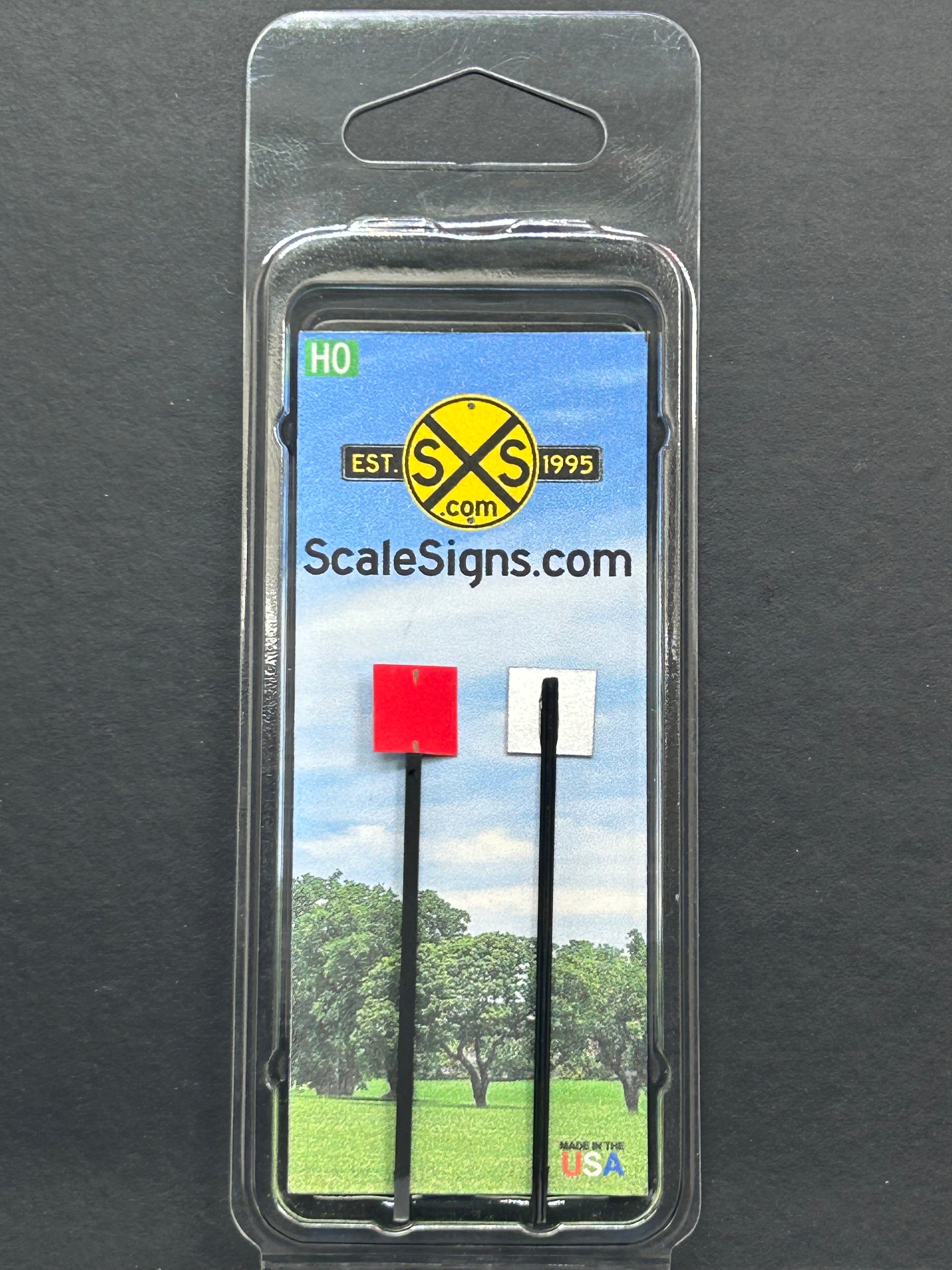 Model Rail Sign Scale Detailed Model Street and Railroad Signs in 1:87 HO Scale ...