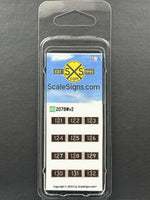 HO-2078Wv2 / CSX Signal Numbers Weathered