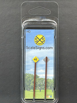 HO-2104-C-v45 / Railroad Speed Limit 45 yellow