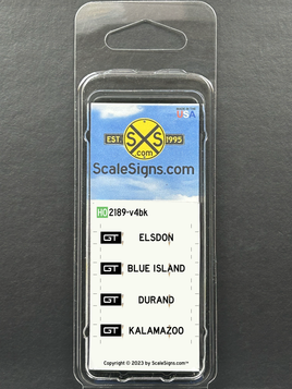 HO-2189-v4bk / Division Control Point Signs - Grand Truck Black