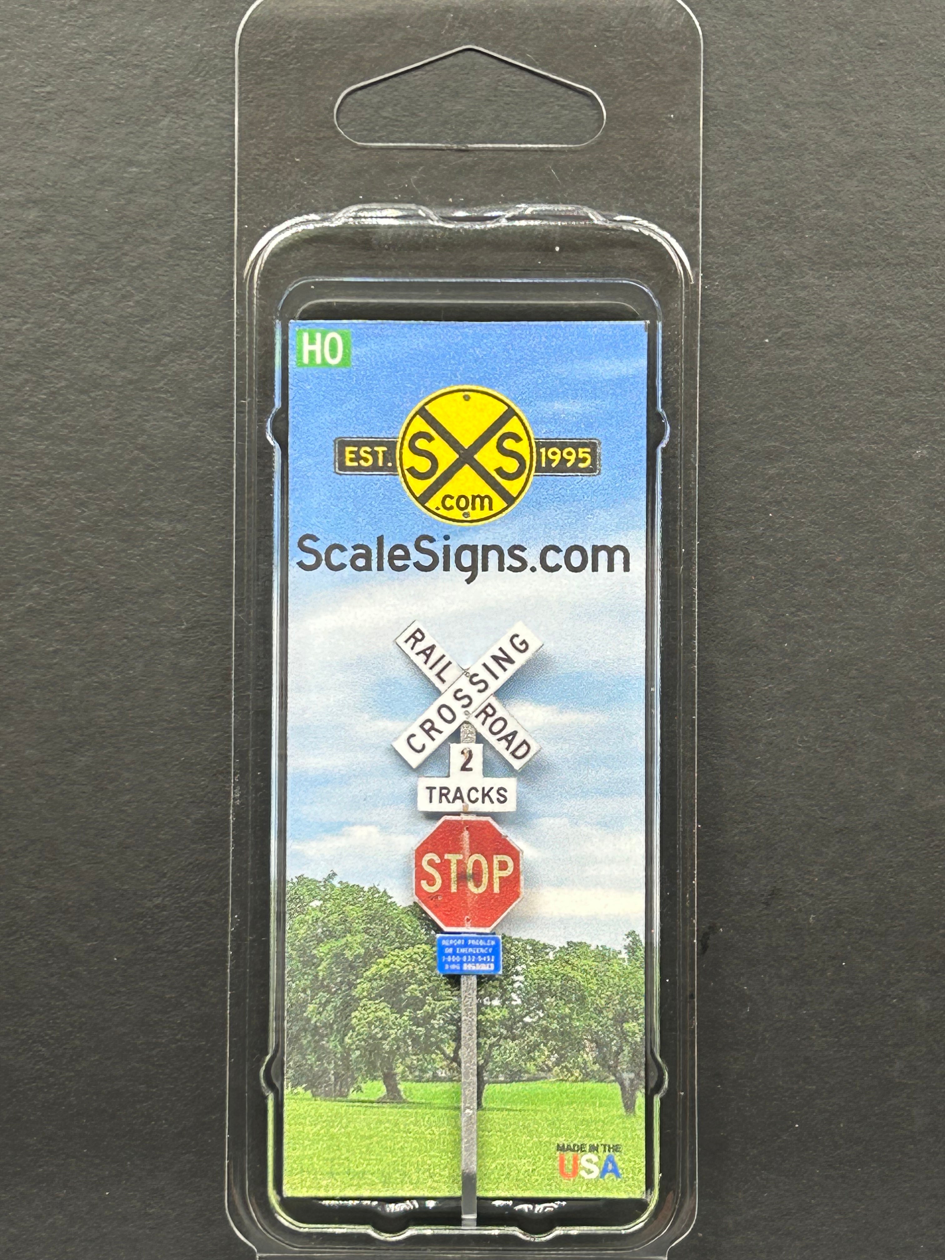 Scale Detailed Model Street and Railroad Signs in 1:87 HO – ScaleSigns.com
