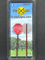 S-2502-C / Old Stop Signs with Cat Eyes