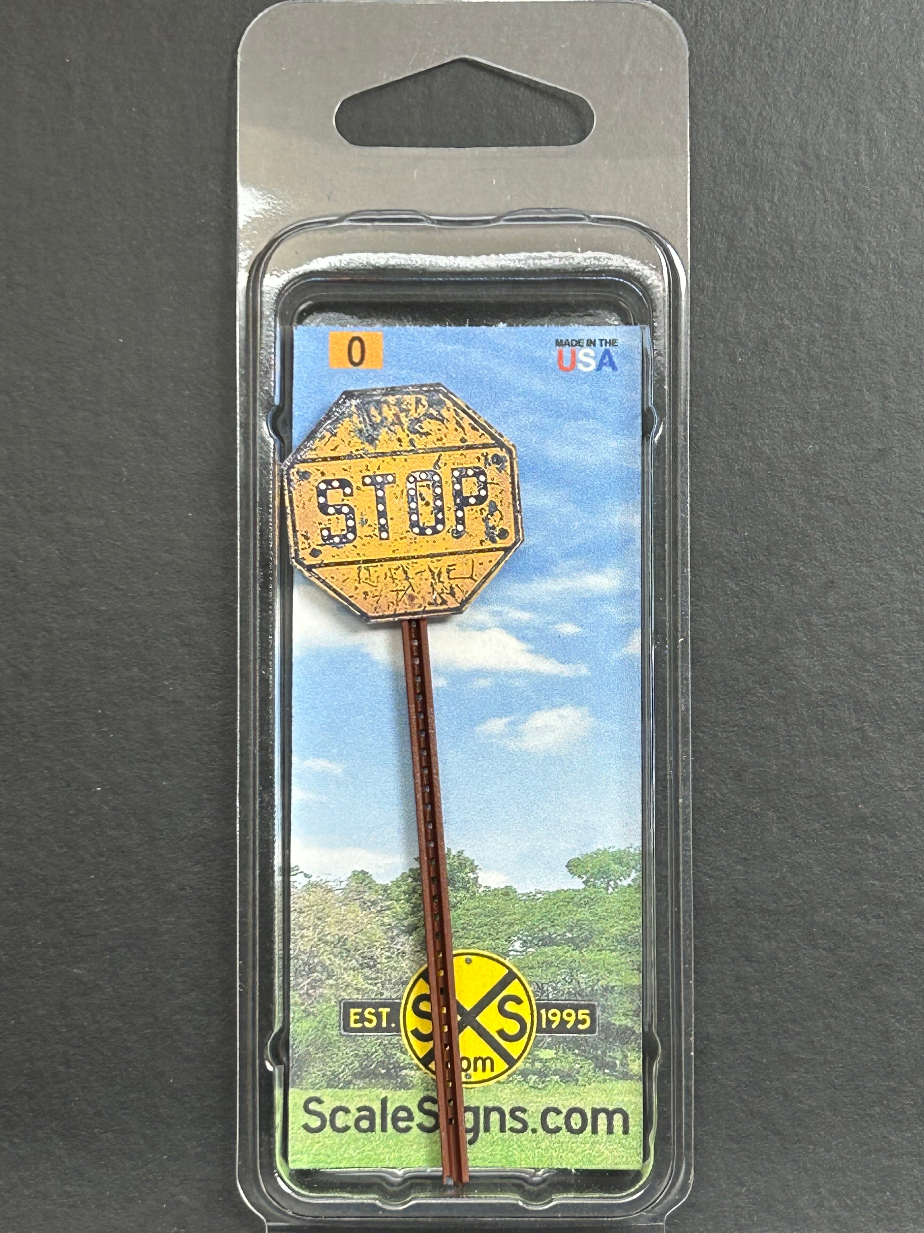 Scale Detailed Model Street and Railroad Signs in 1:48 O Scale ...