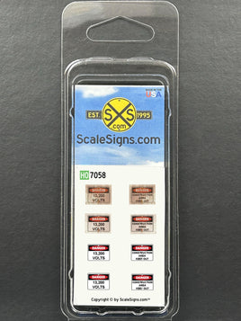 HO-7058 / 3,200 Volts / Construction Area Keep Out