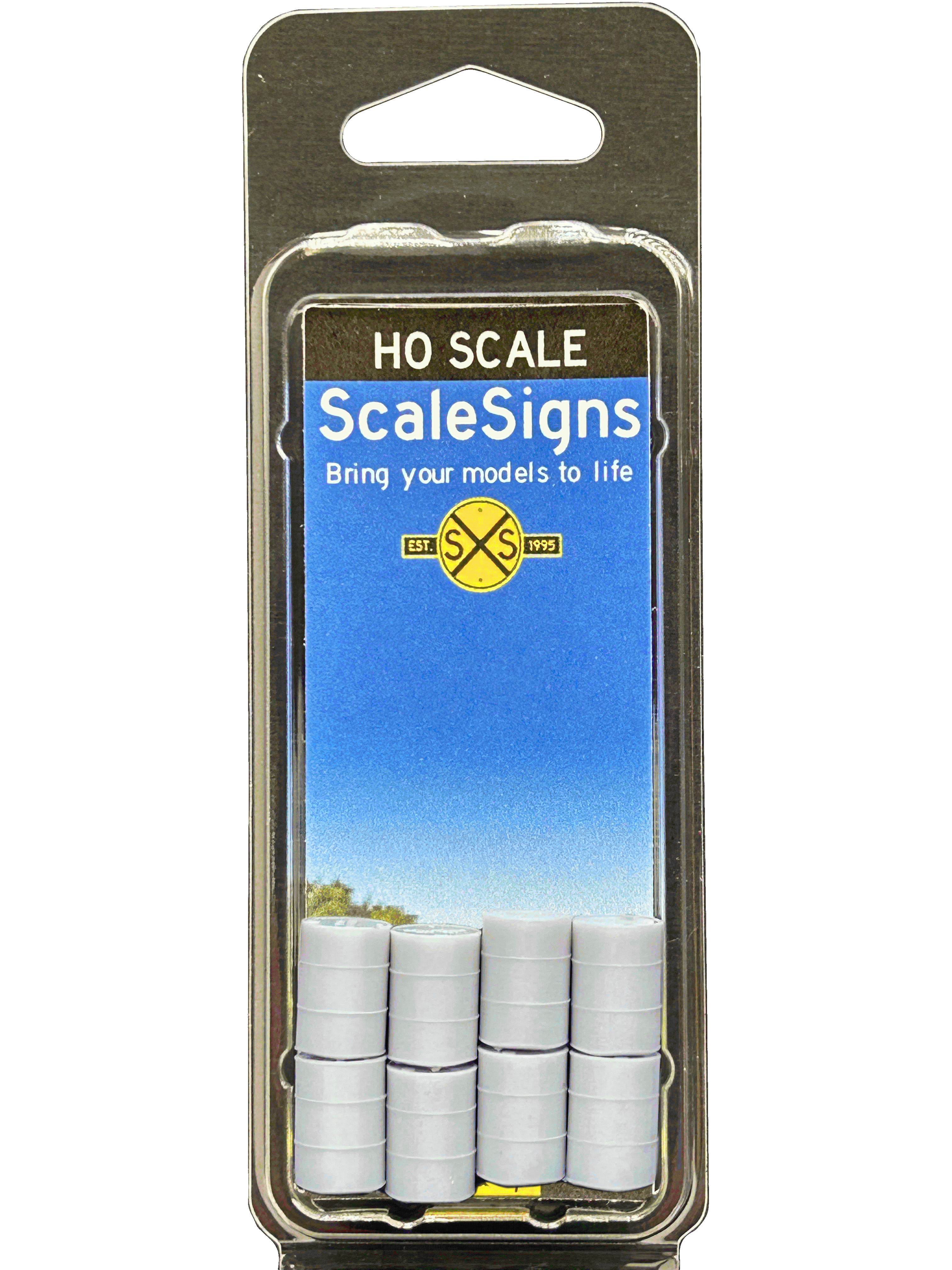 Scale Detailed Model Street and Railroad Signs in 1:87 HO – ScaleSigns.com