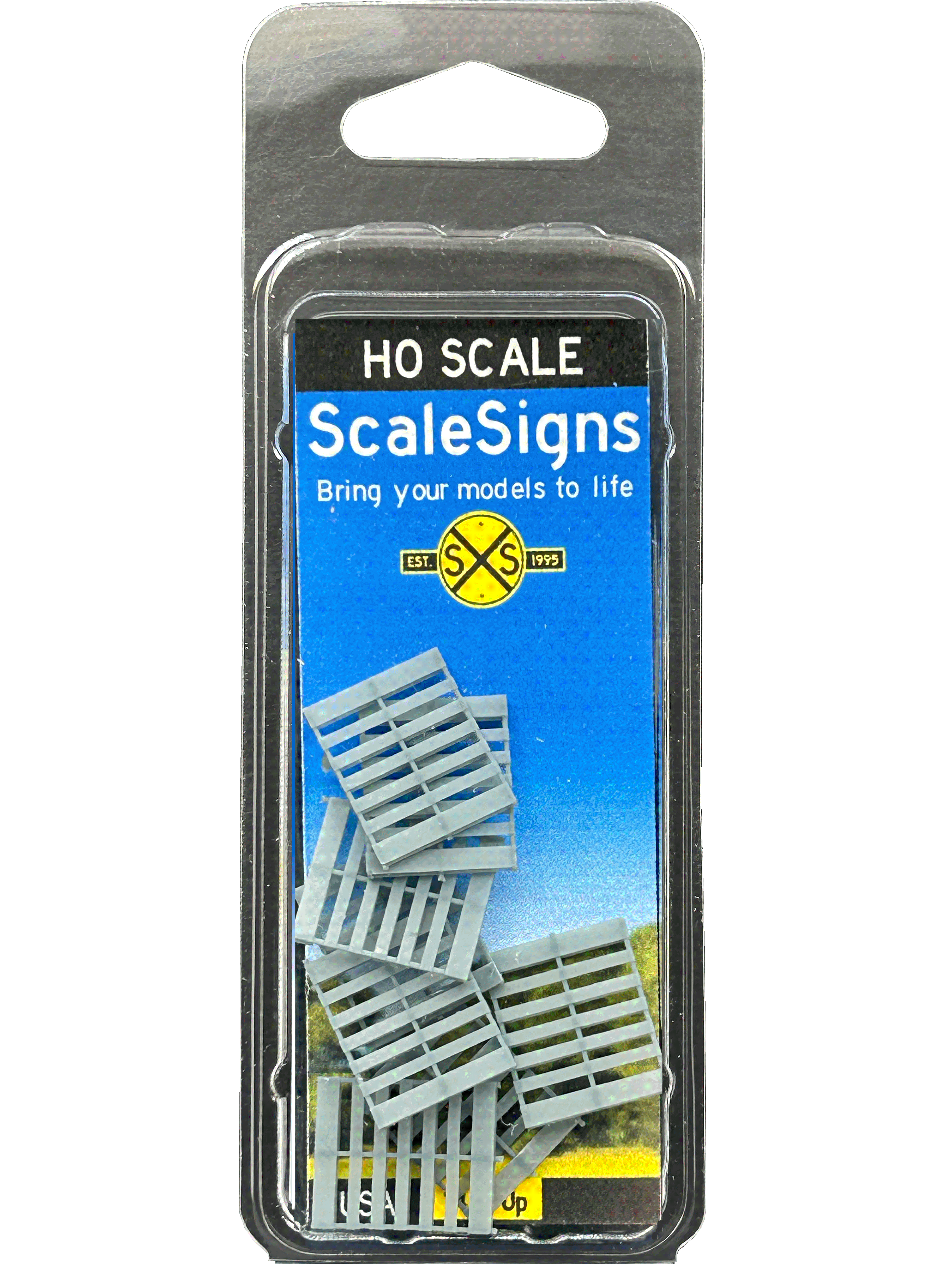 Scale Detailed Model Street and Railroad Signs in 1:87 HO – ScaleSigns.com