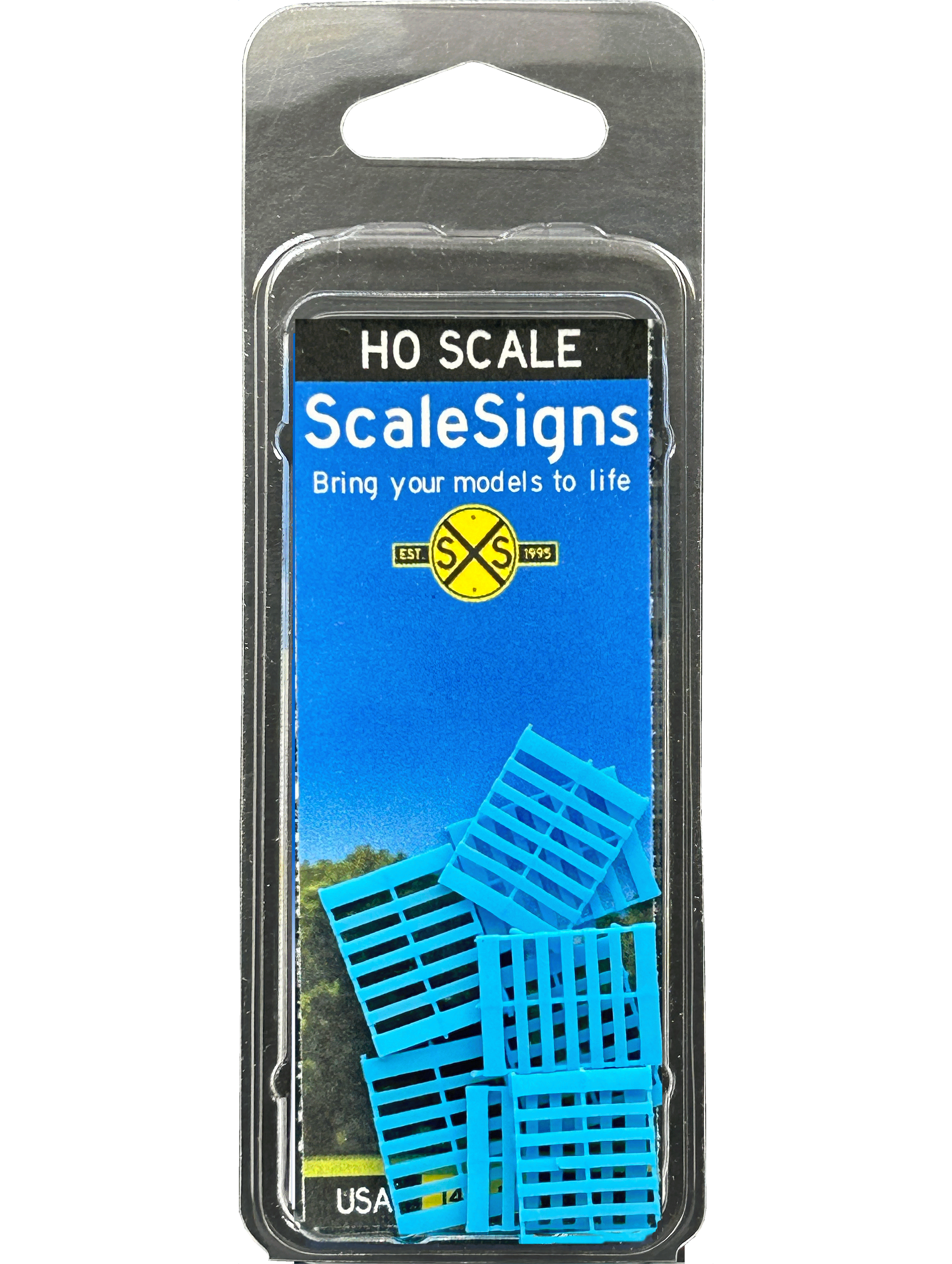 Scale Detailed Model Street and Railroad Signs in 1:87 HO – ScaleSigns.com