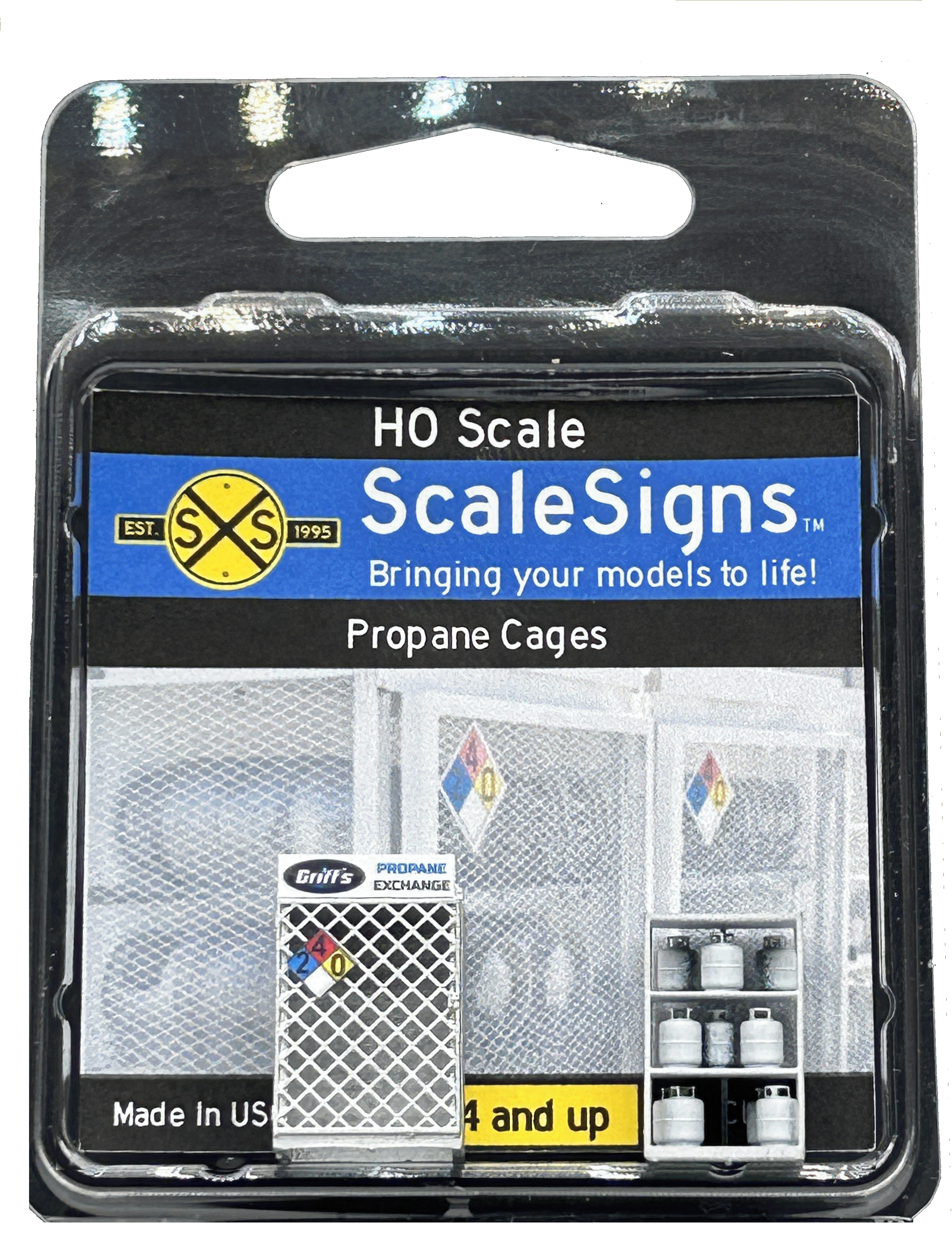 Scale Detailed Model Street and Railroad Signs in 1:87 HO – ScaleSigns.com