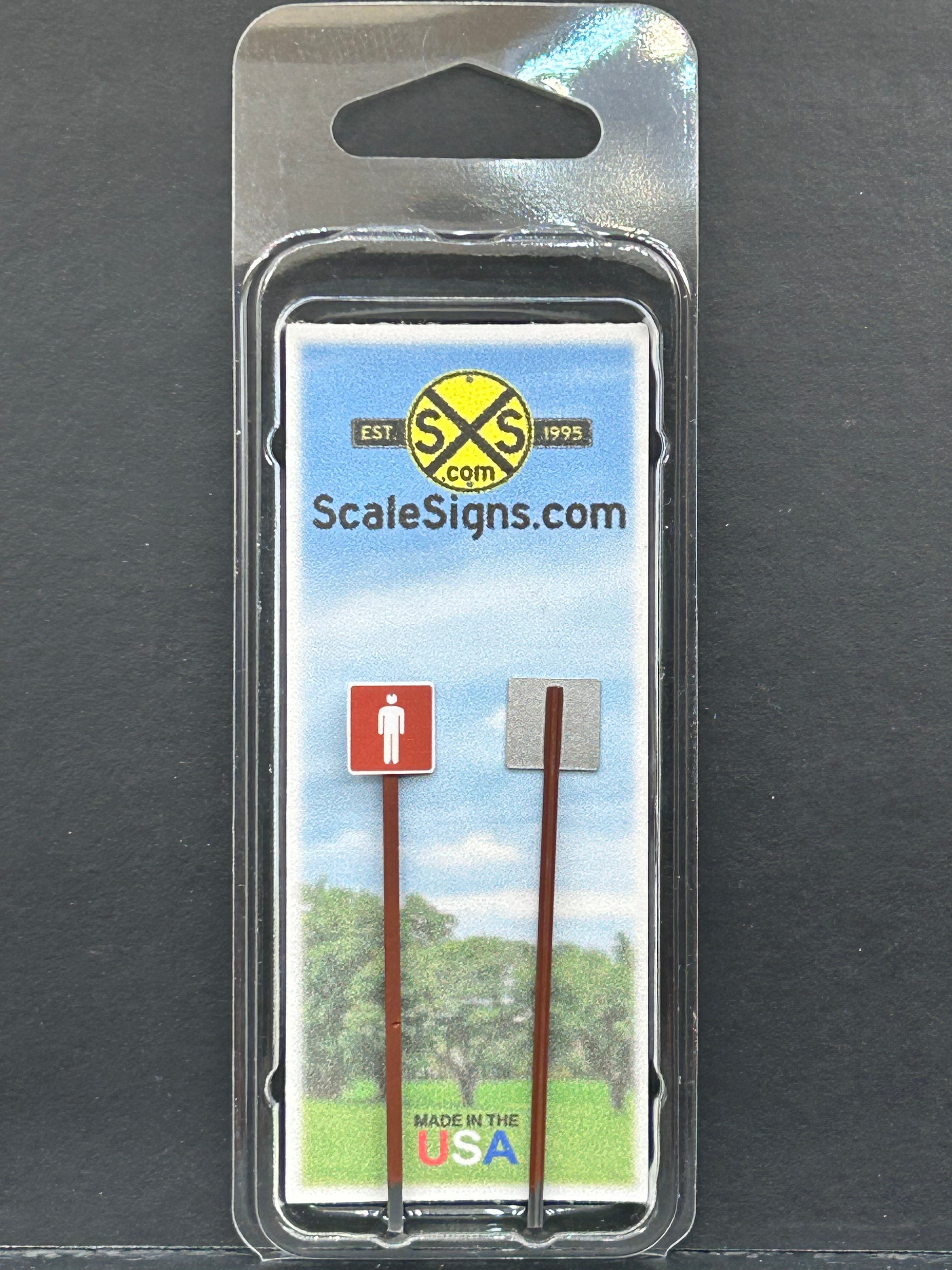 Scale Detailed Model Street and Railroad Signs in 1:87 HO Scale ...
