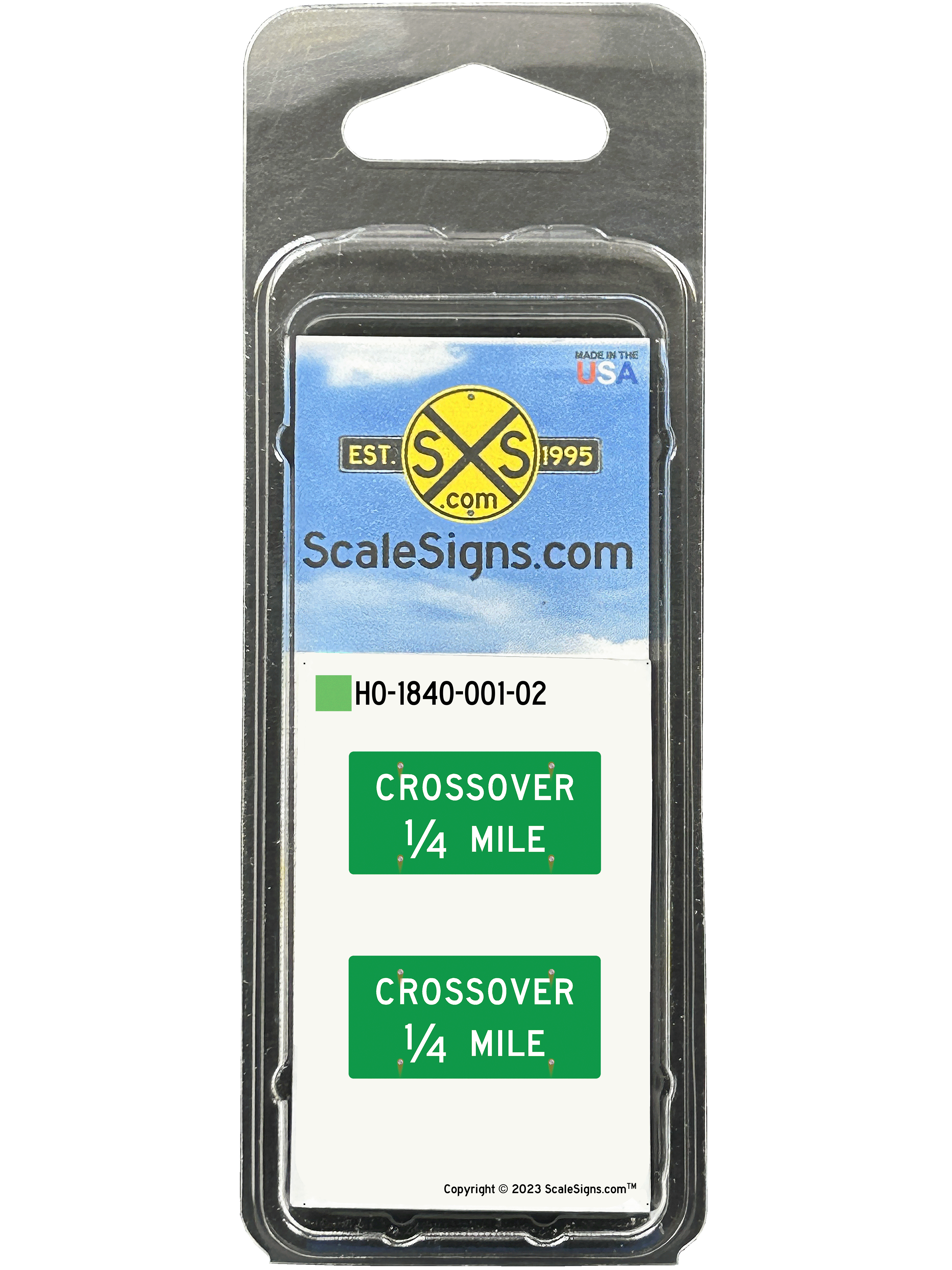 HO-1765 1:87 HO Scale Highway Signs – ScaleSigns.com