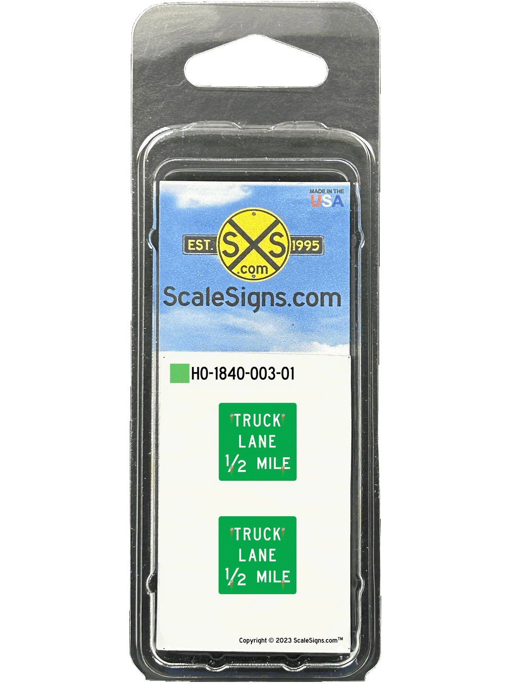🟢 Truck Lane 1/2 Mile