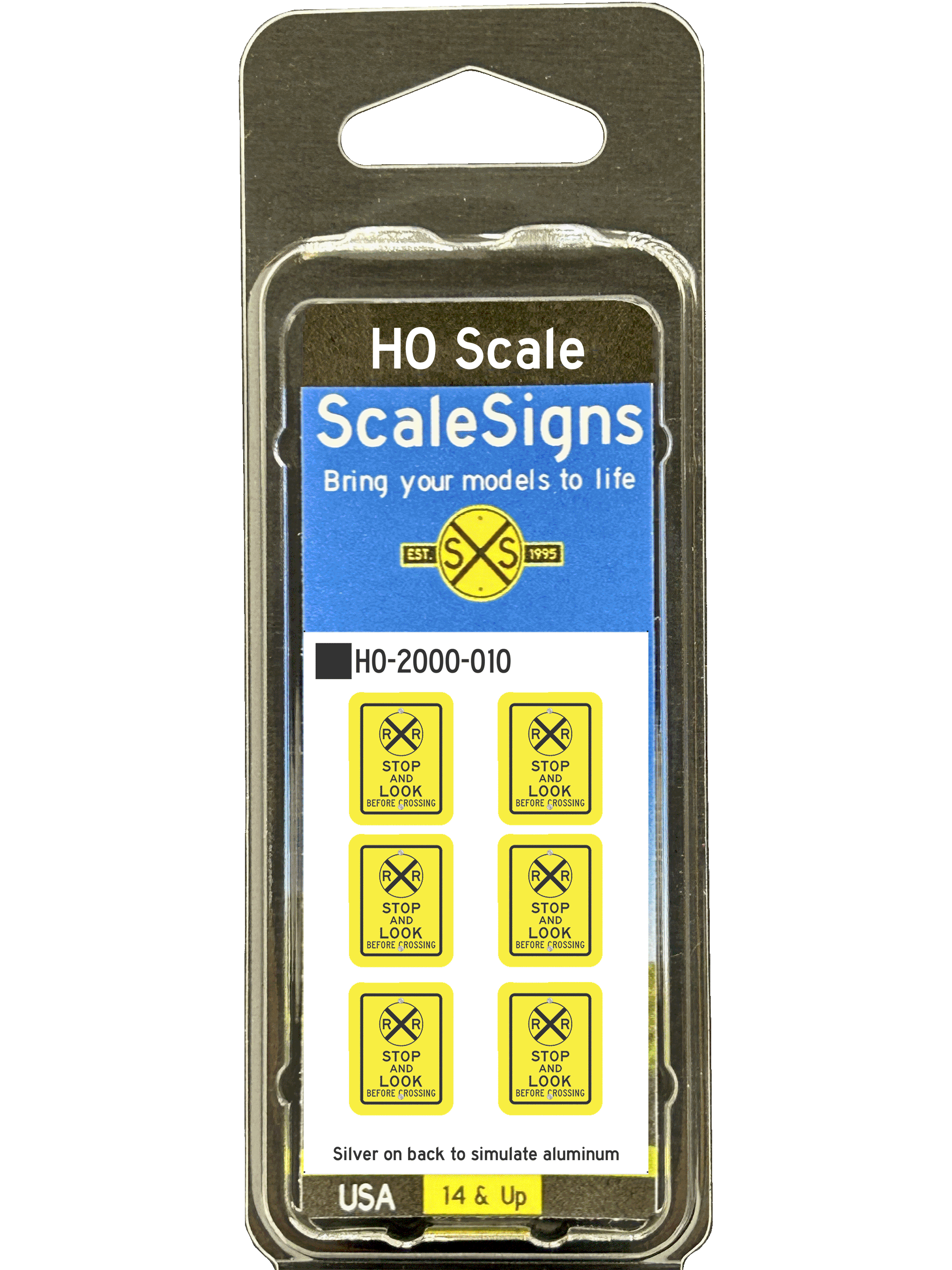 ⚫️Stop & Look Before Crossing – ScaleSigns.com