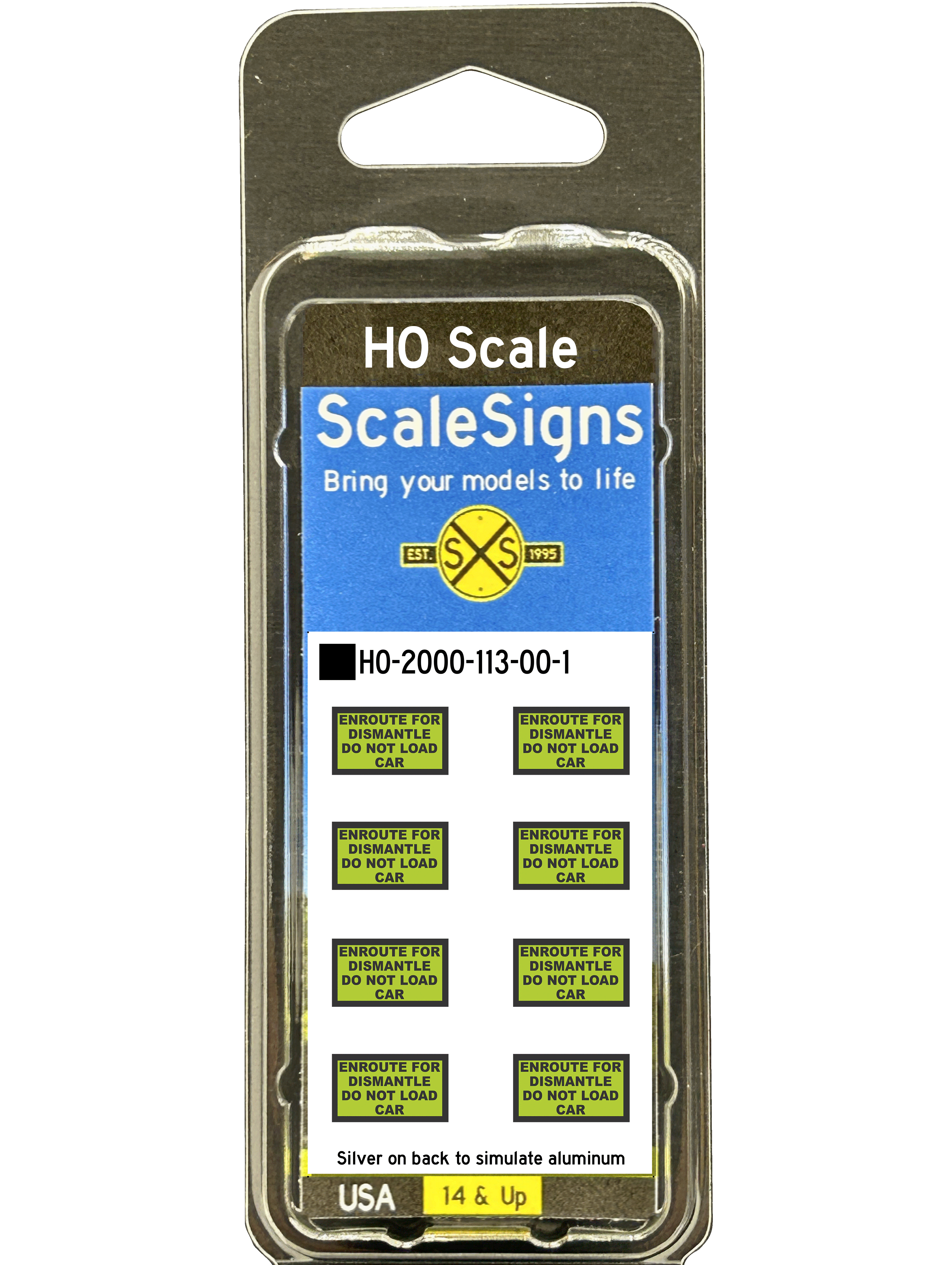 Scale Detailed Model Street and Railroad Signs in 1:87 HO Scale ...