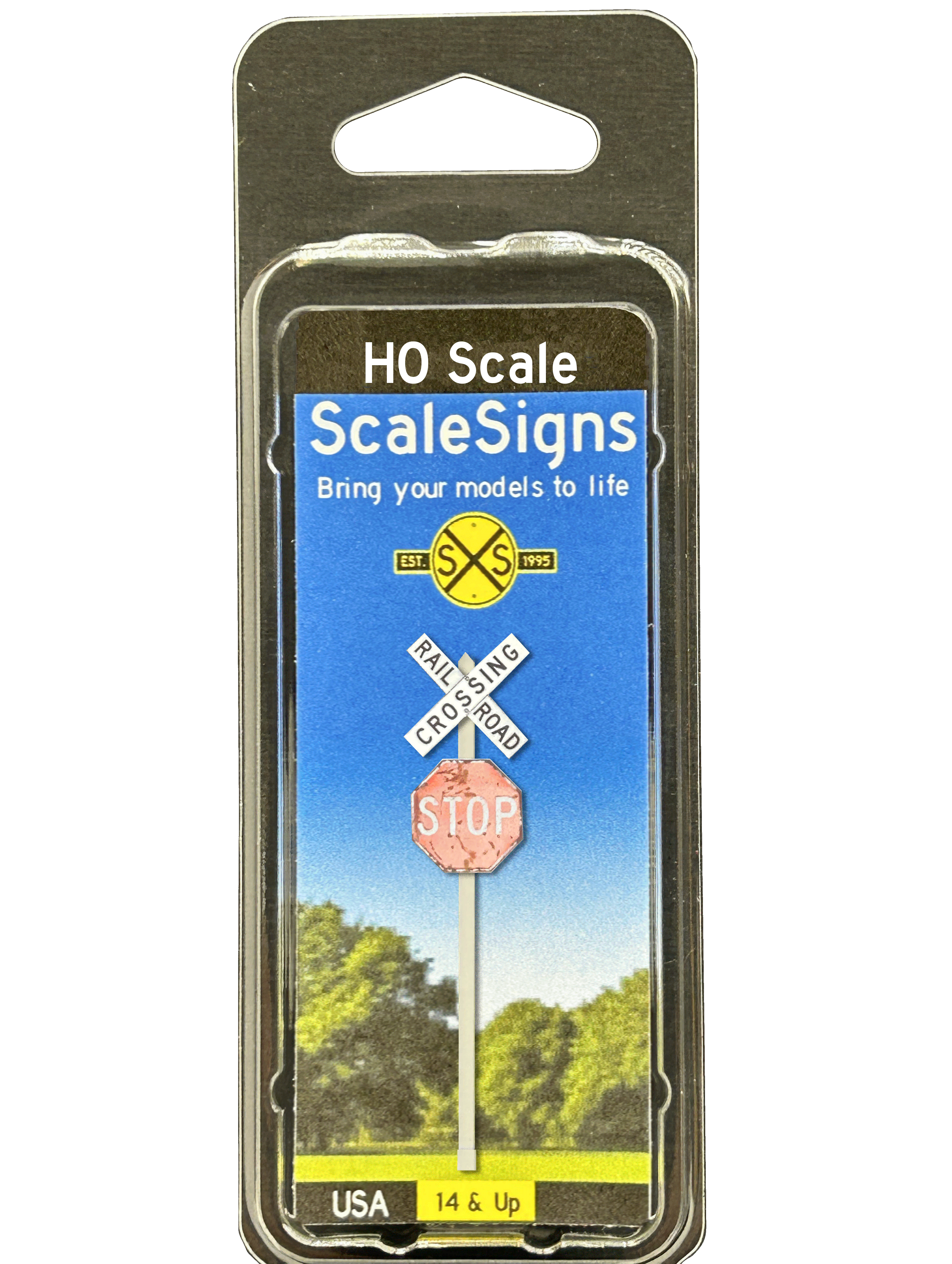 Scale Detailed Model Street and Railroad Signs in 1:87 HO – ScaleSigns.com