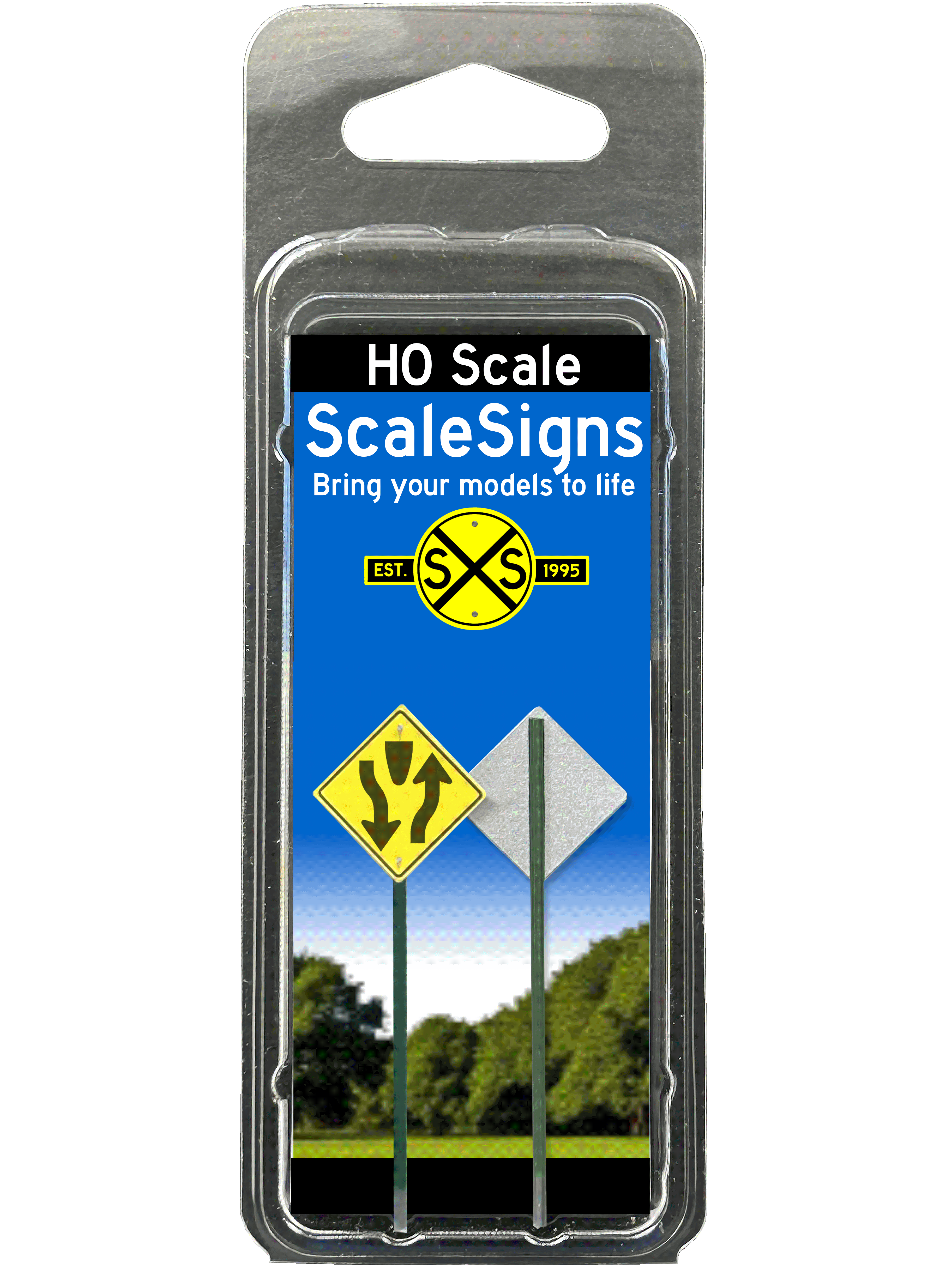 Scale Detailed Model Street and Railroad Signs in 1:87 HO – ScaleSigns.com