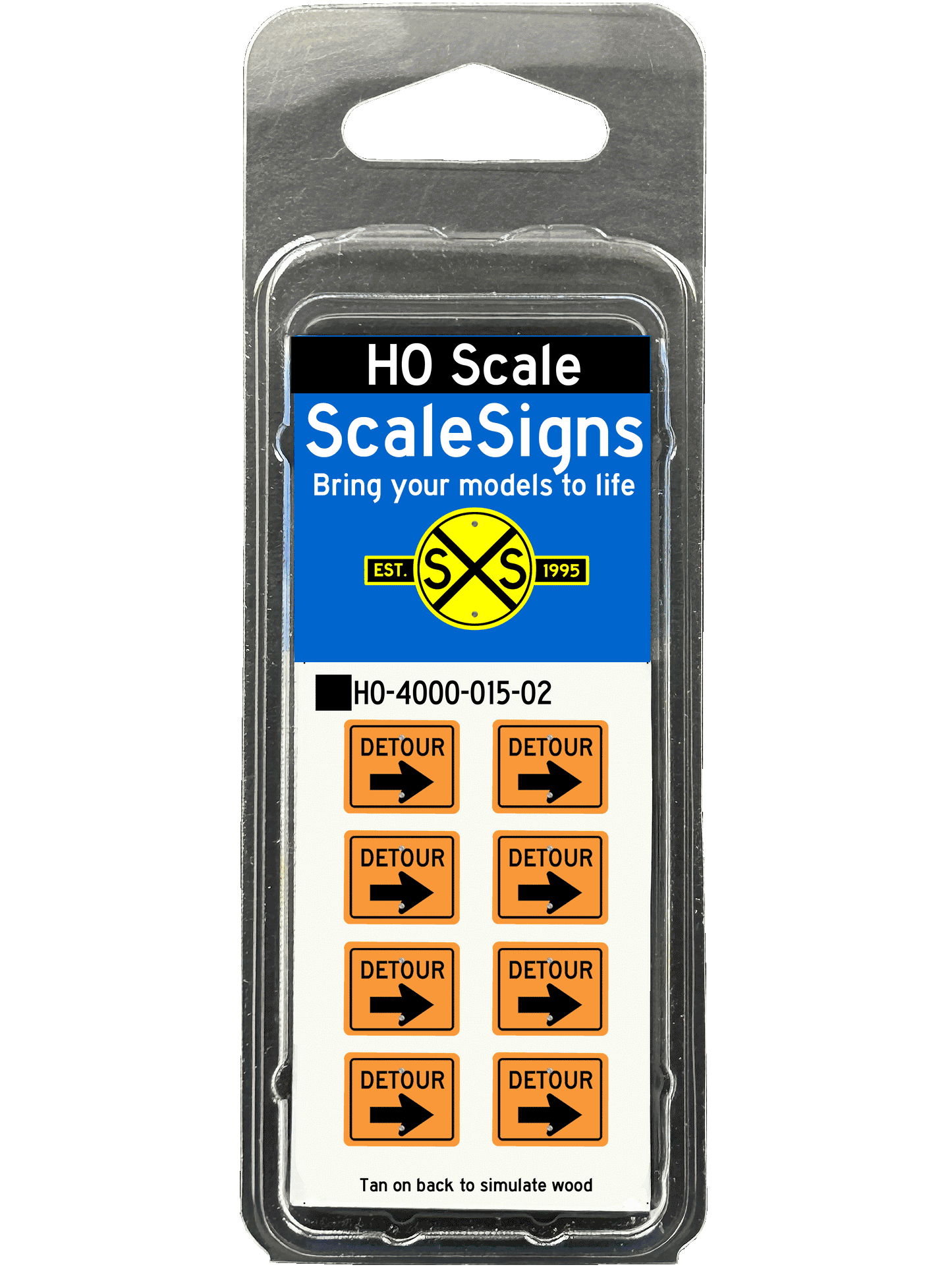 Ad05 Rails Signs Scale Detailed Model Street and Railroad Signs in 1:87 HO – ScaleSigns.com