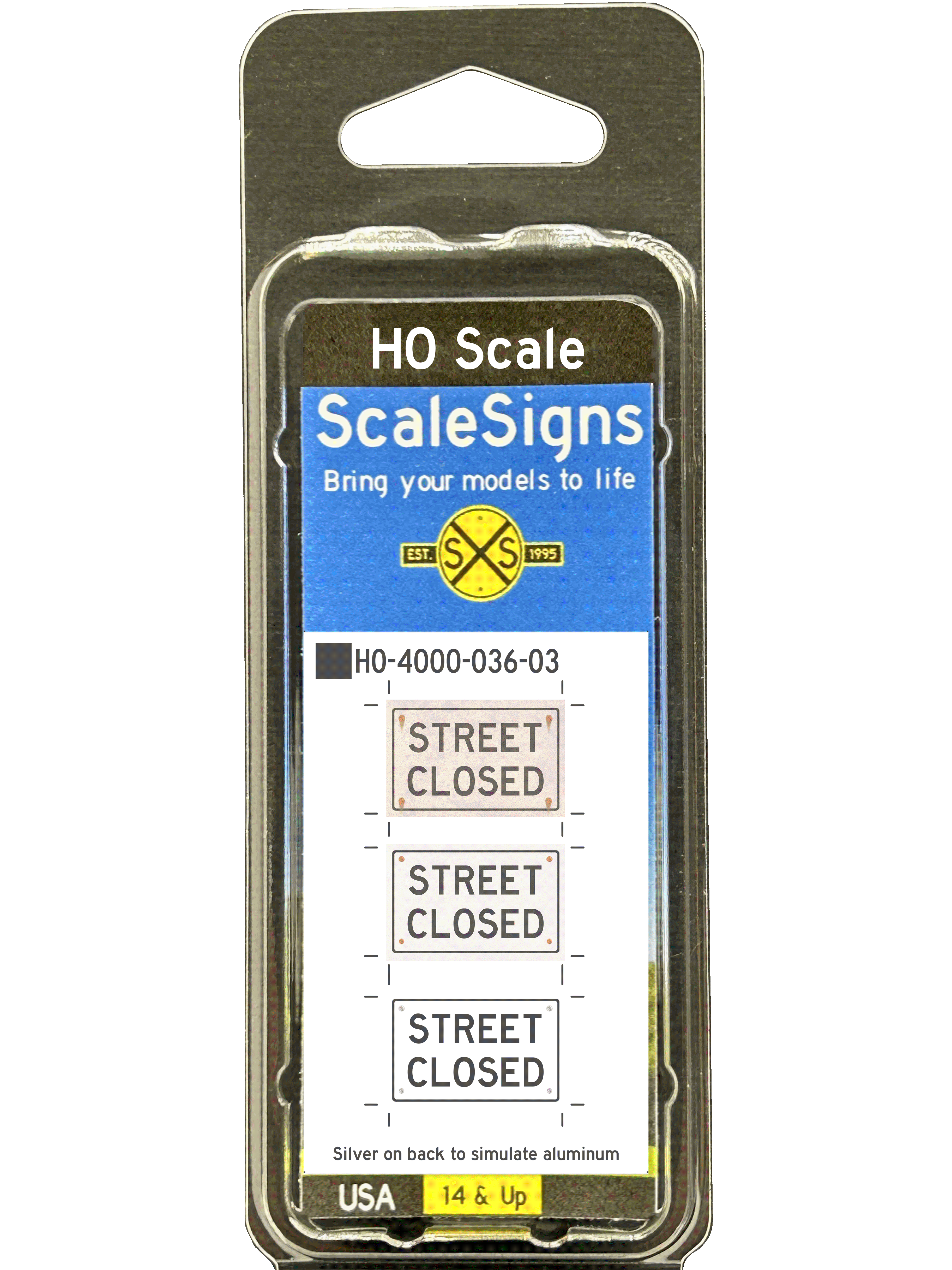 Scale Detailed Model Street and Railroad Signs in 1:87 HO Scale ...