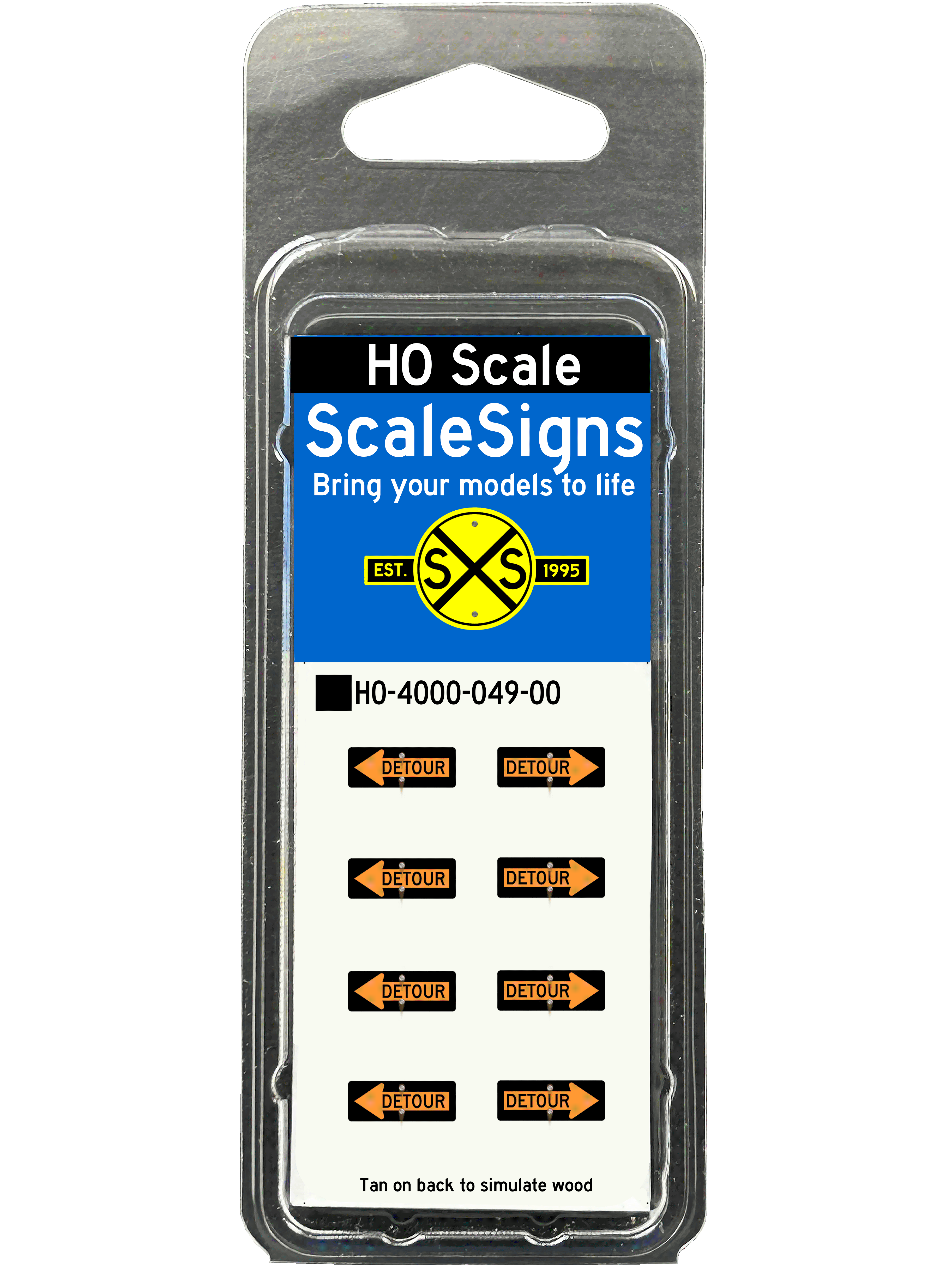 Scale Detailed Model Street and Railroad Signs in 1:87 HO – ScaleSigns.com