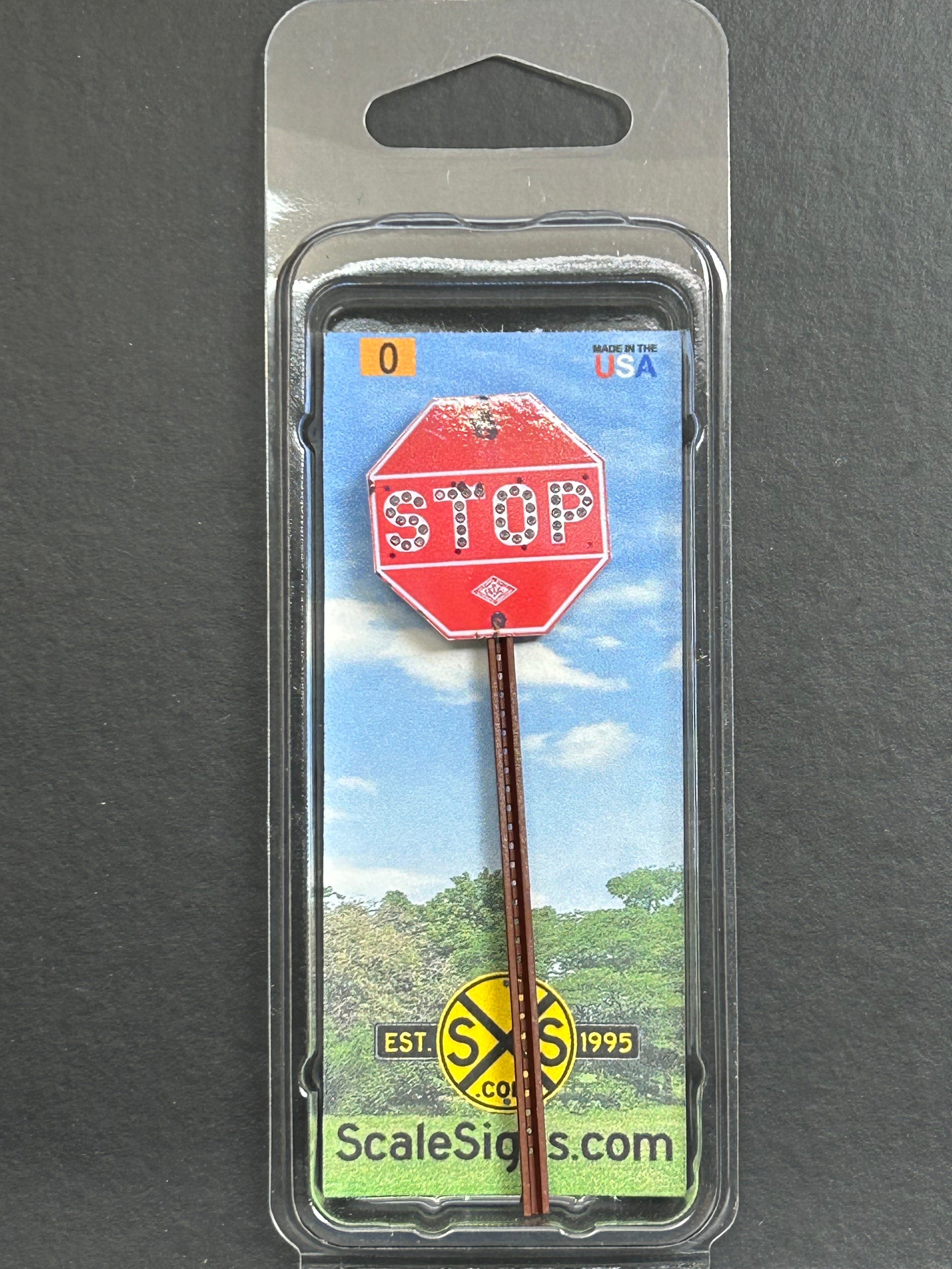 Scale Detailed Model Street and Railroad Signs in 1:48 O Scale ...