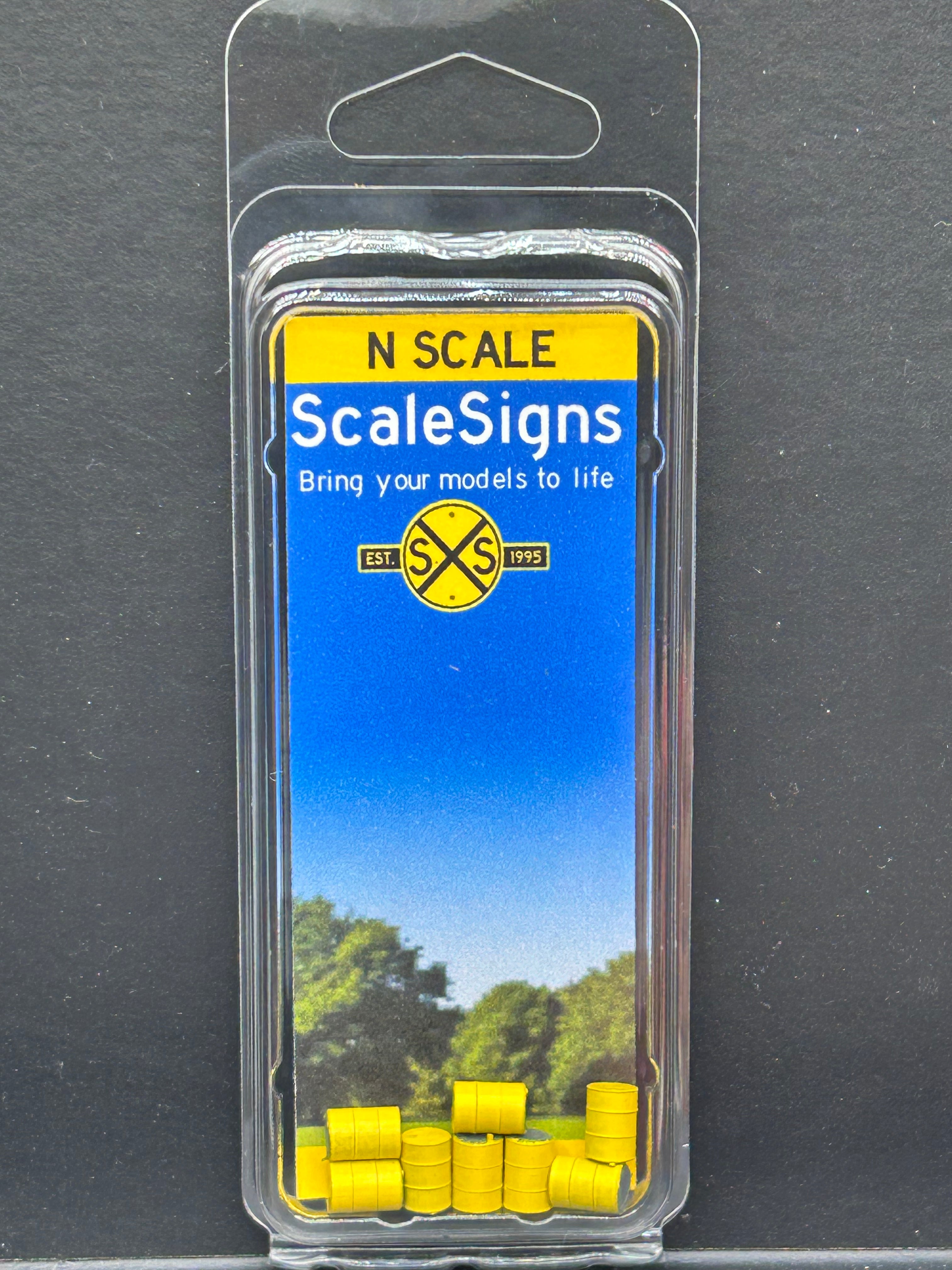 Scale Detailed Model Street and Railroad Signs in 1:87 HO – ScaleSigns.com