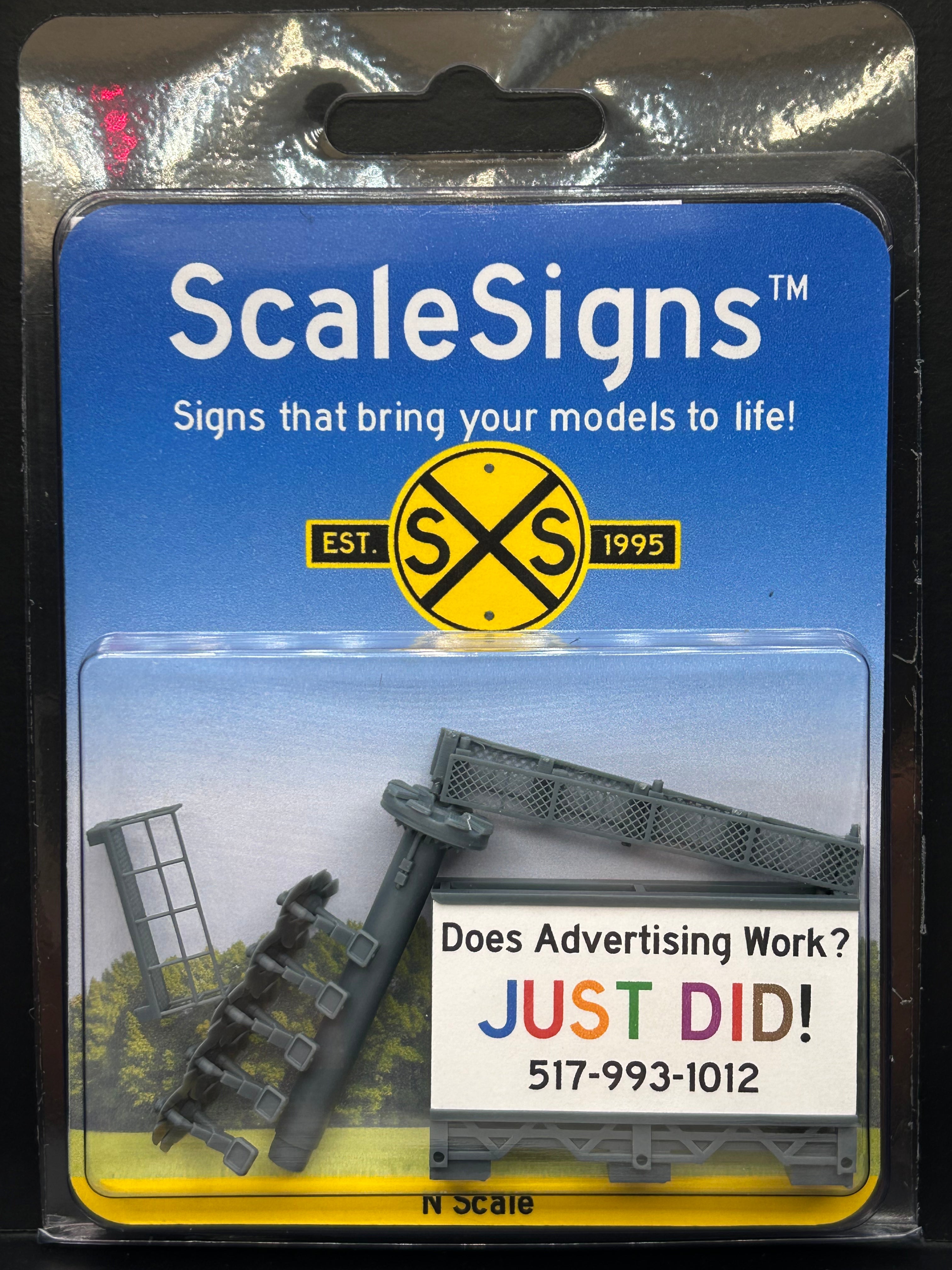 🟡 Tri-Post Billboard Kit in Gray – ScaleSigns.com