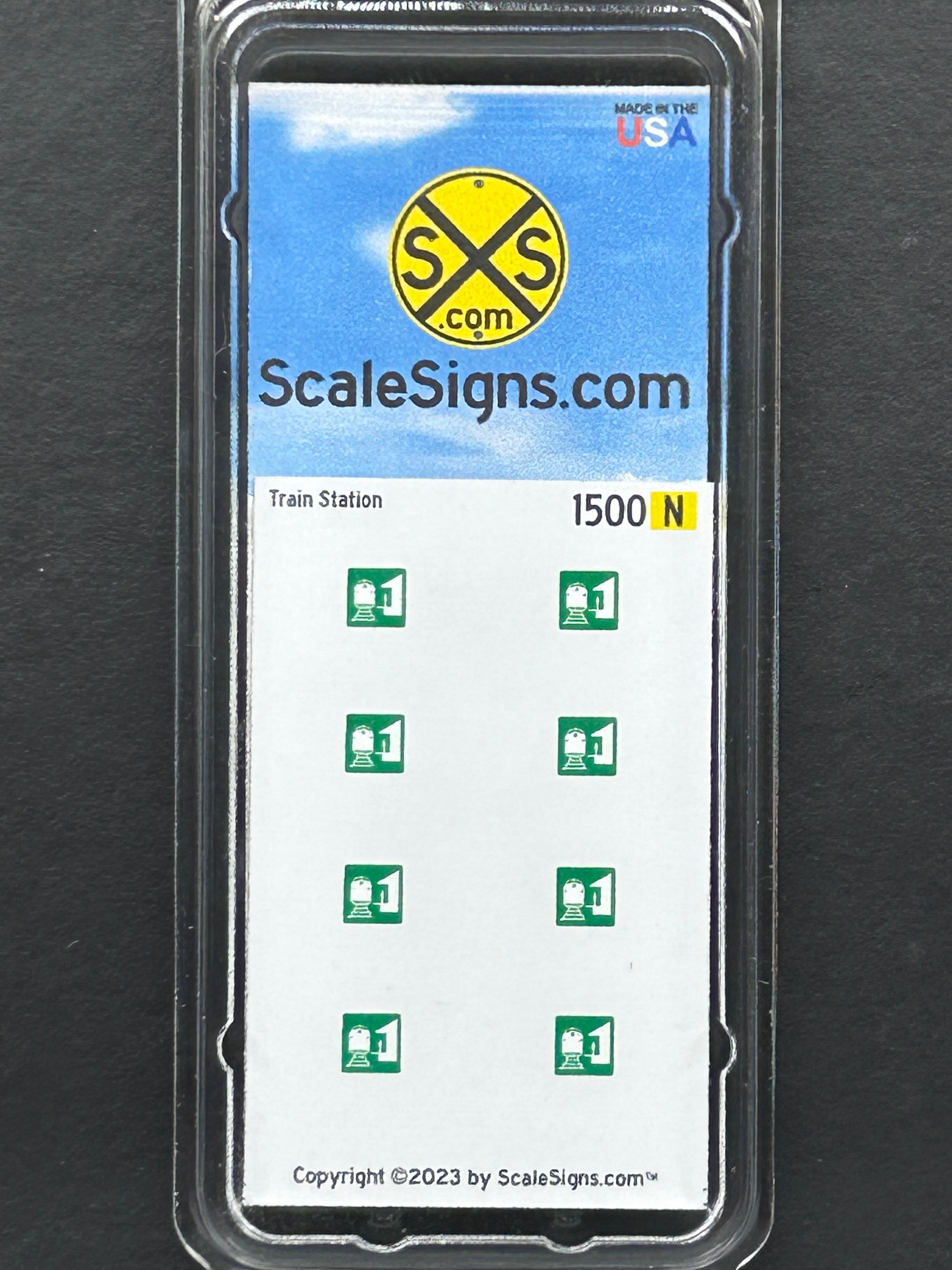 Scale Detailed Model Street and Railroad Signs in 1:160 N Scale ...