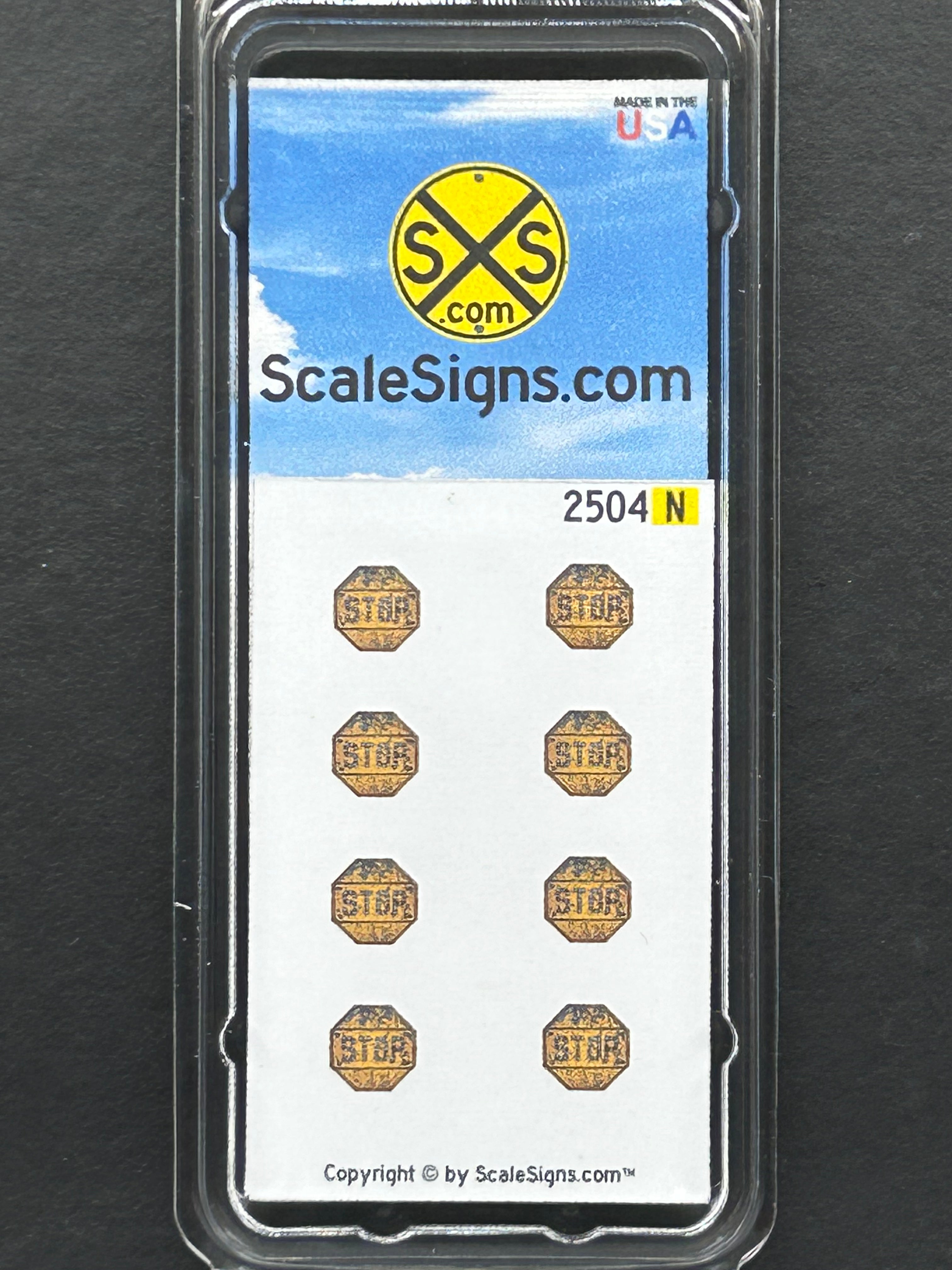 Scale Detailed Model Street and Railroad Signs in 1:160 N Scale ...