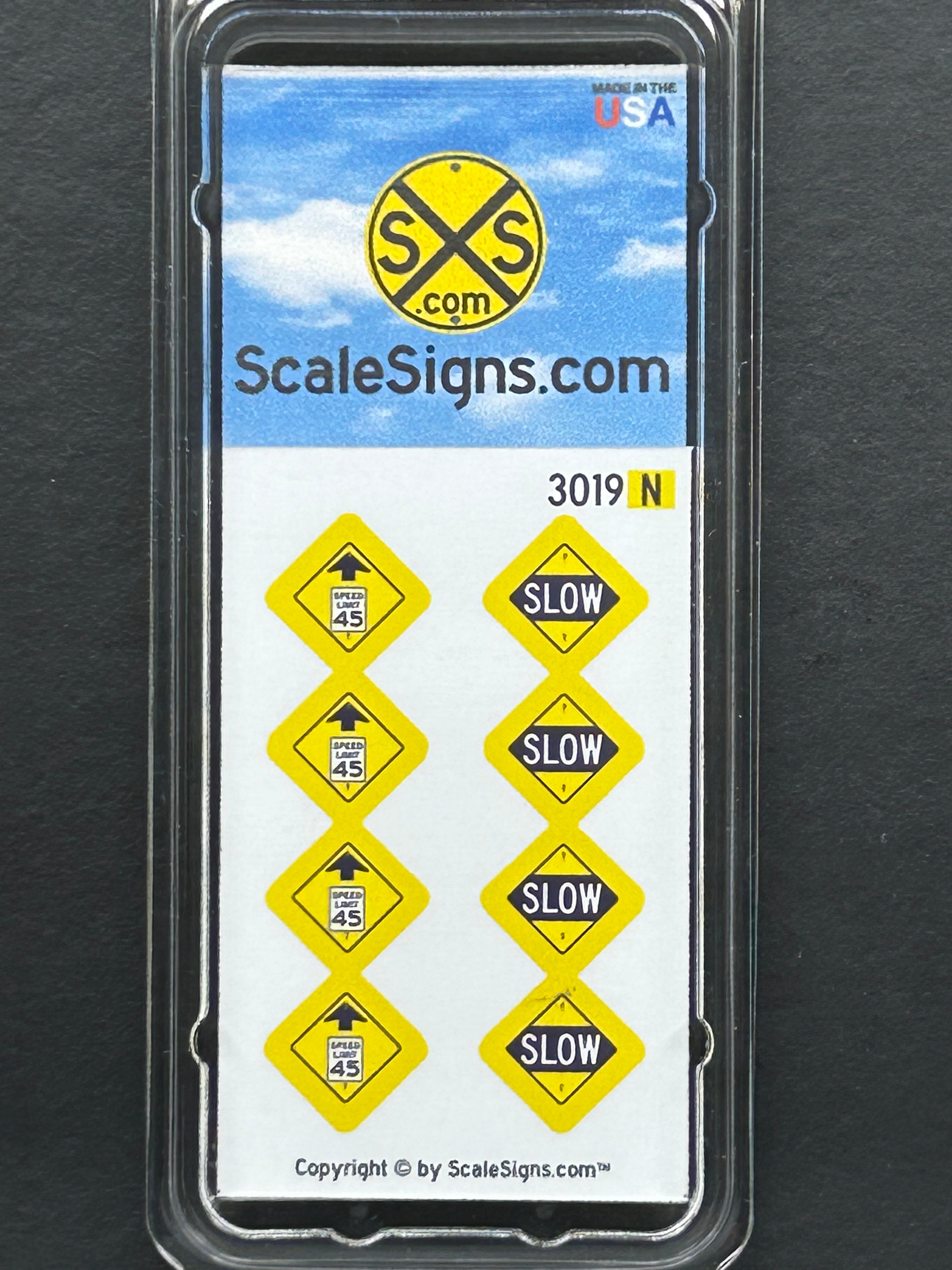 Scale Detailed Model Street and Railroad Signs in 1:160 N Scale ...
