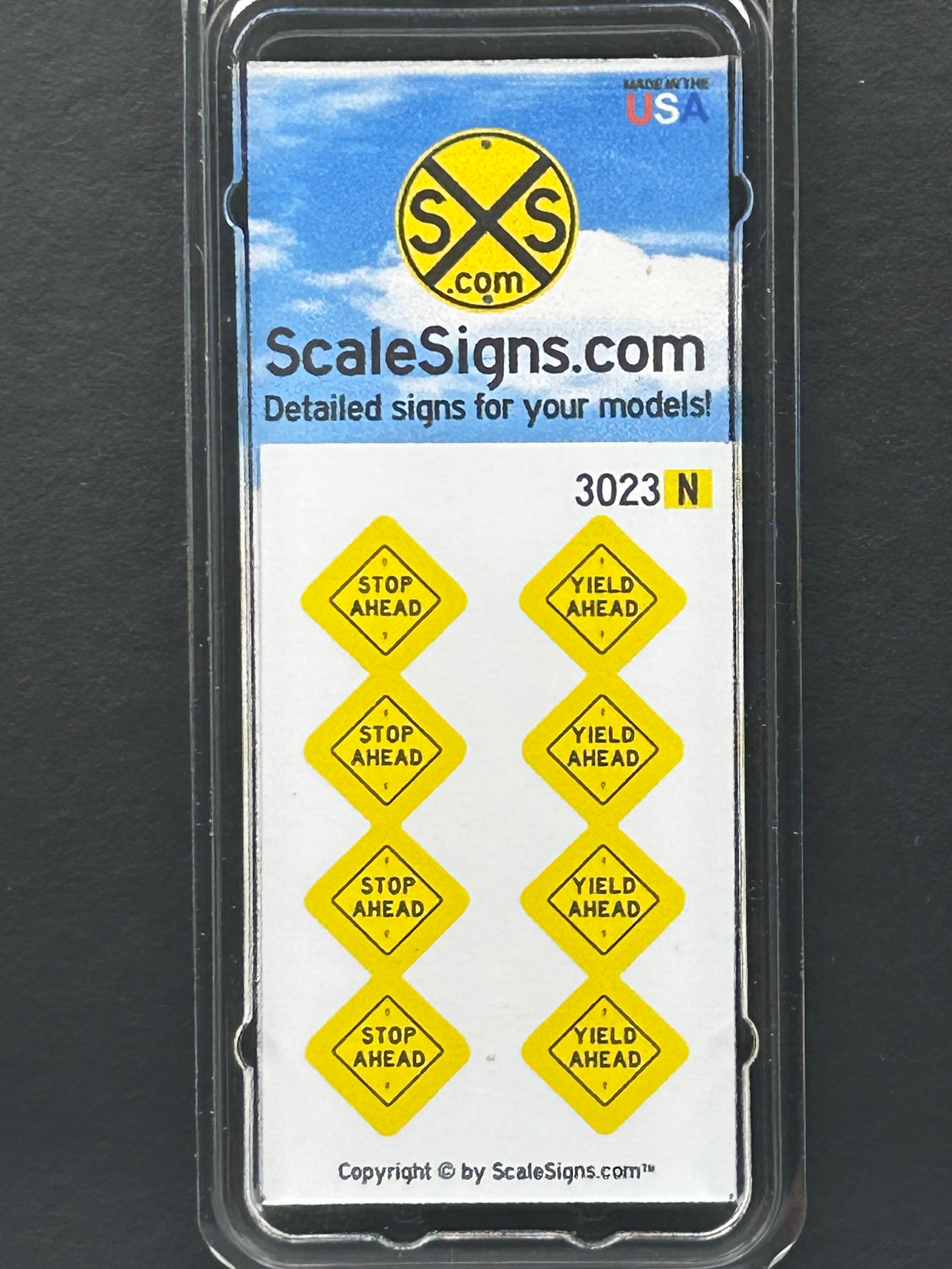 Scale Detailed Model Street and Railroad Signs in 1:160 N Scale ...