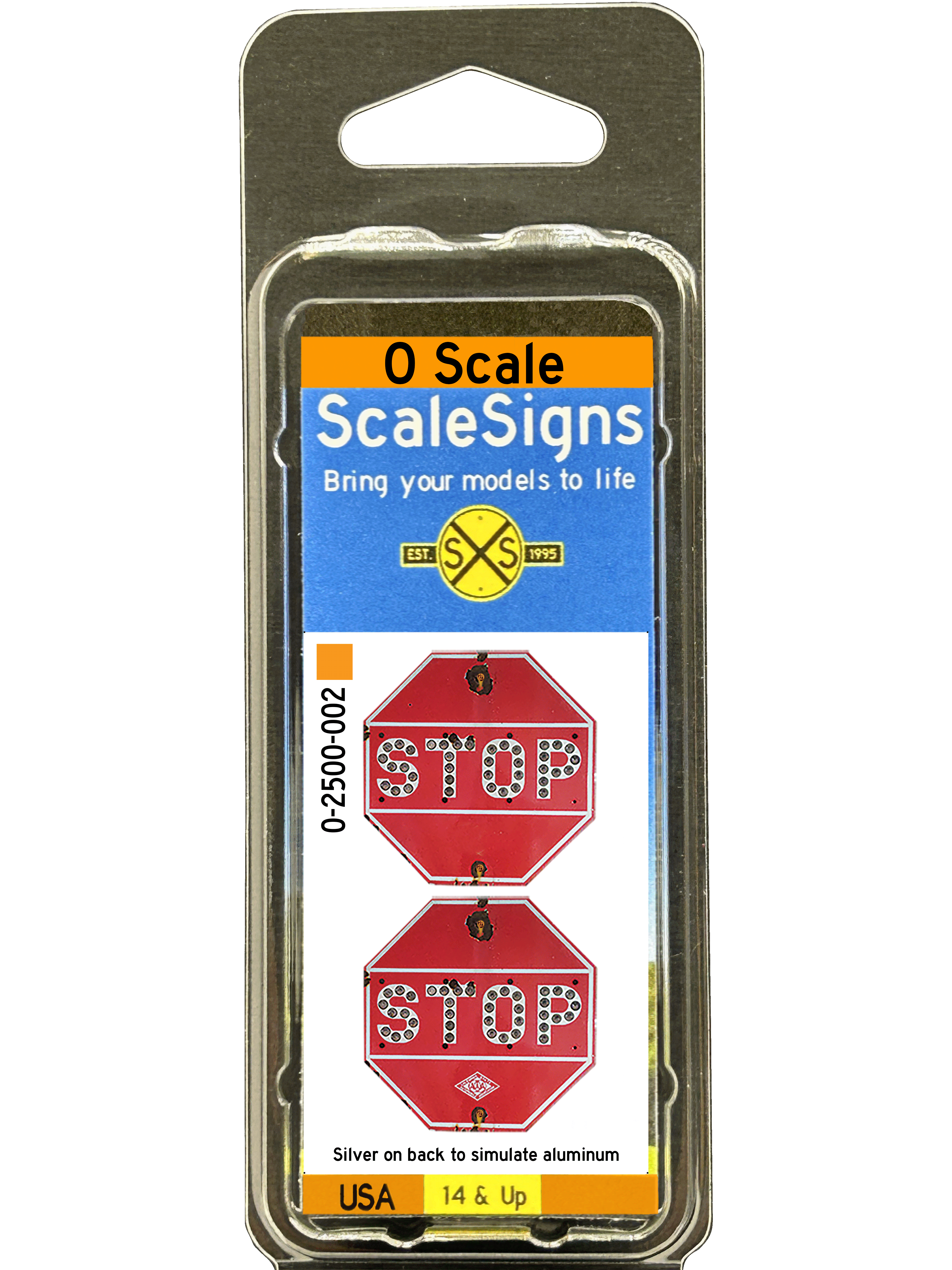 Scale Detailed Model Street and Railroad Signs in 1:48 O Scale ...