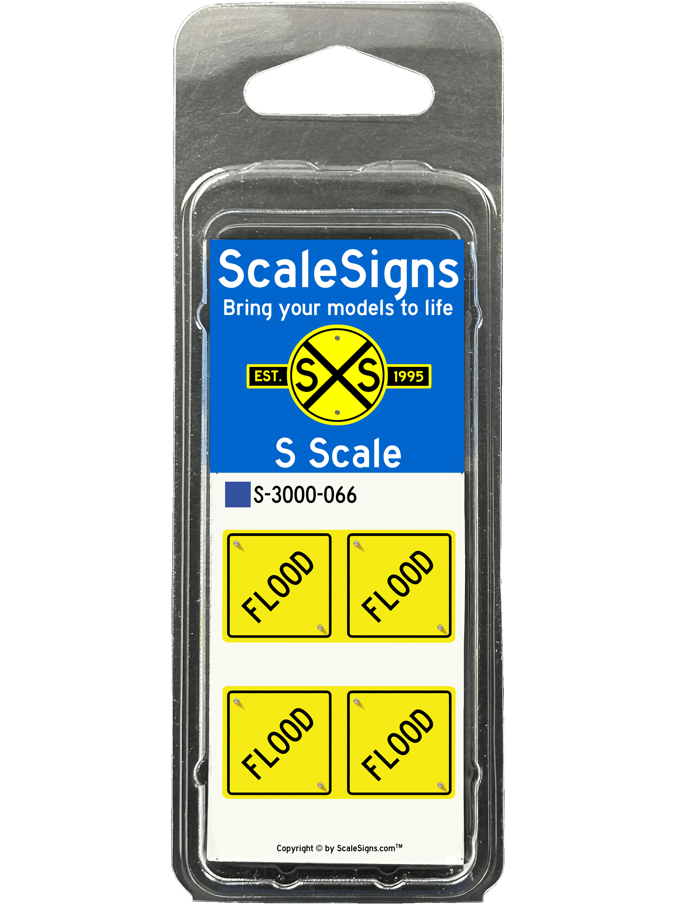 Detailed Model Street and Railroad Signs in 1:64 S Scale – ScaleSigns.com